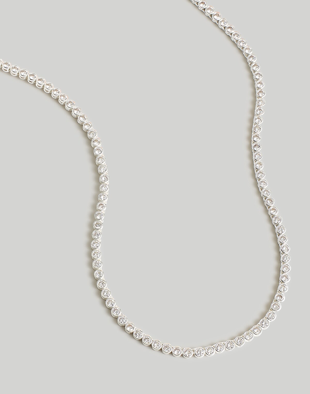 The Tennis Collection Bezel Set Crystal Necklace