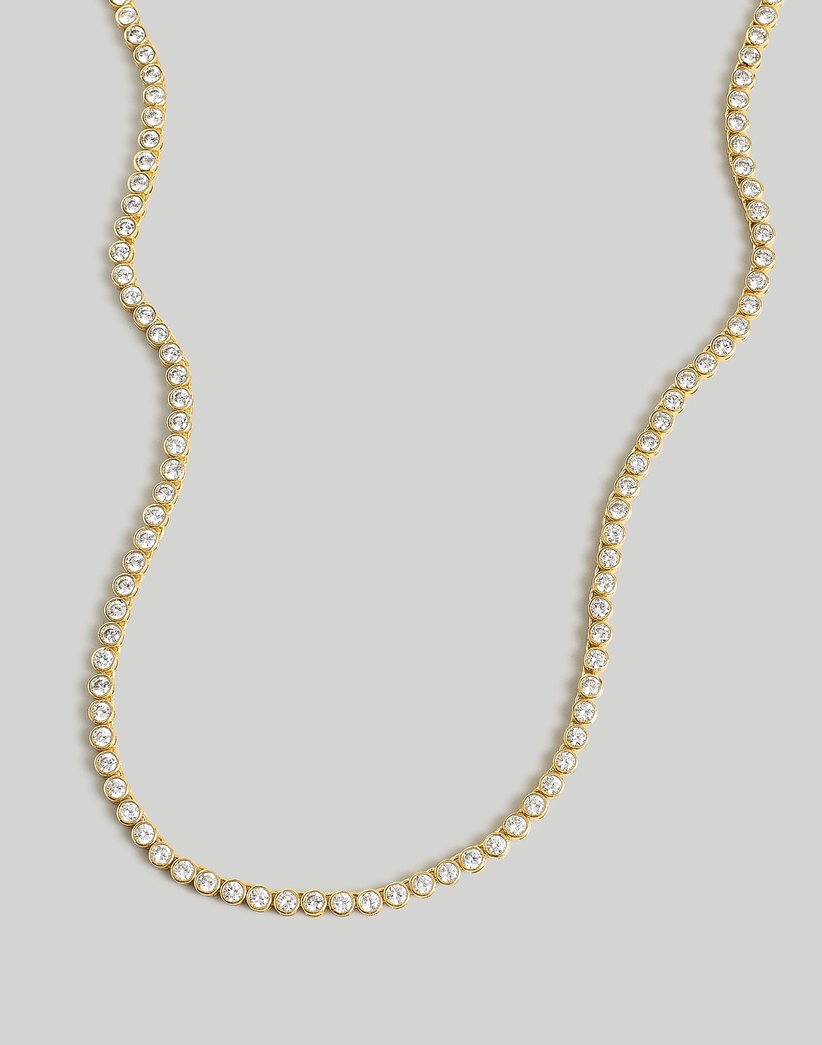 The Tennis Collection Bezel Set Crystal Necklace