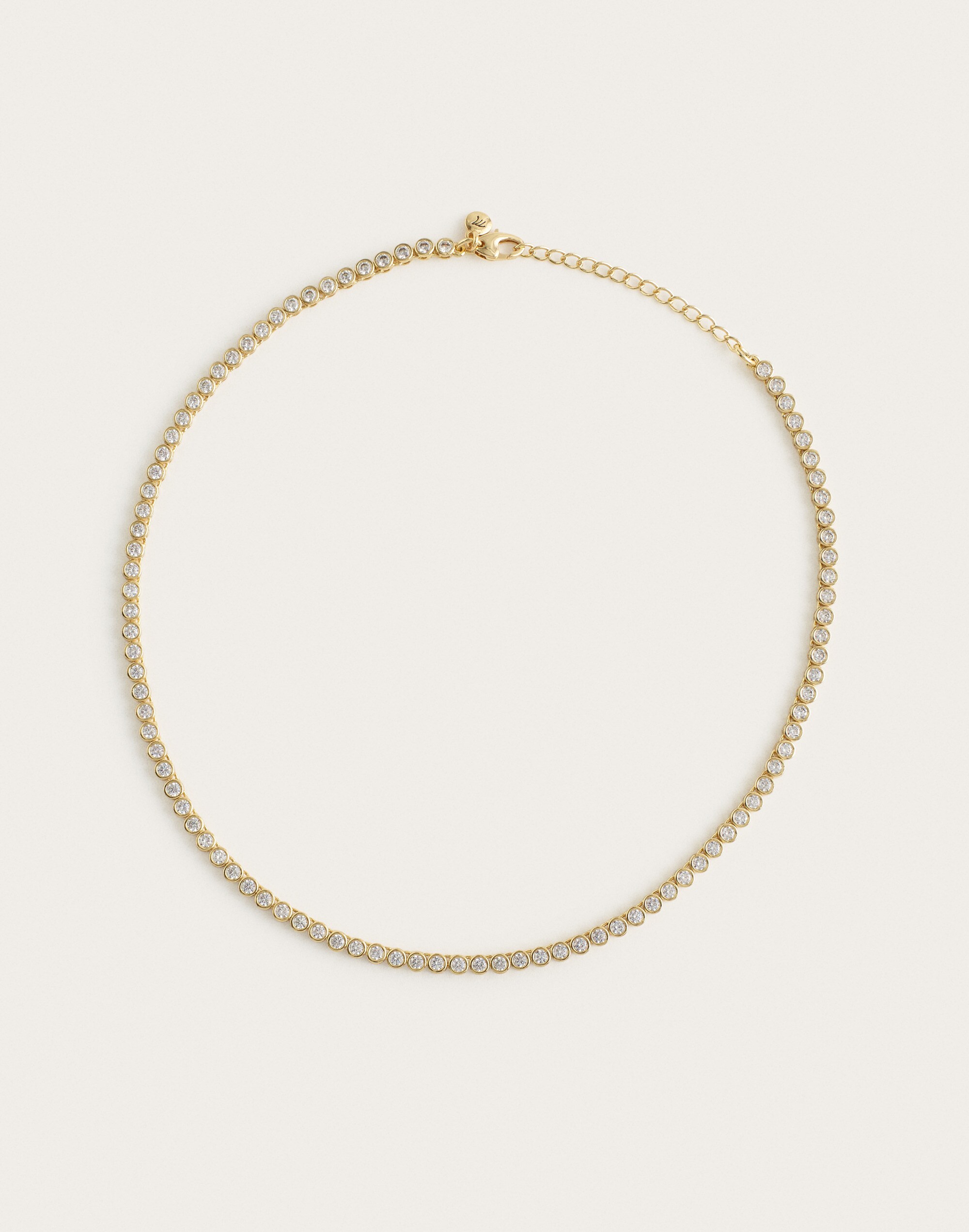 The Tennis Collection Bezel Set Crystal Necklace