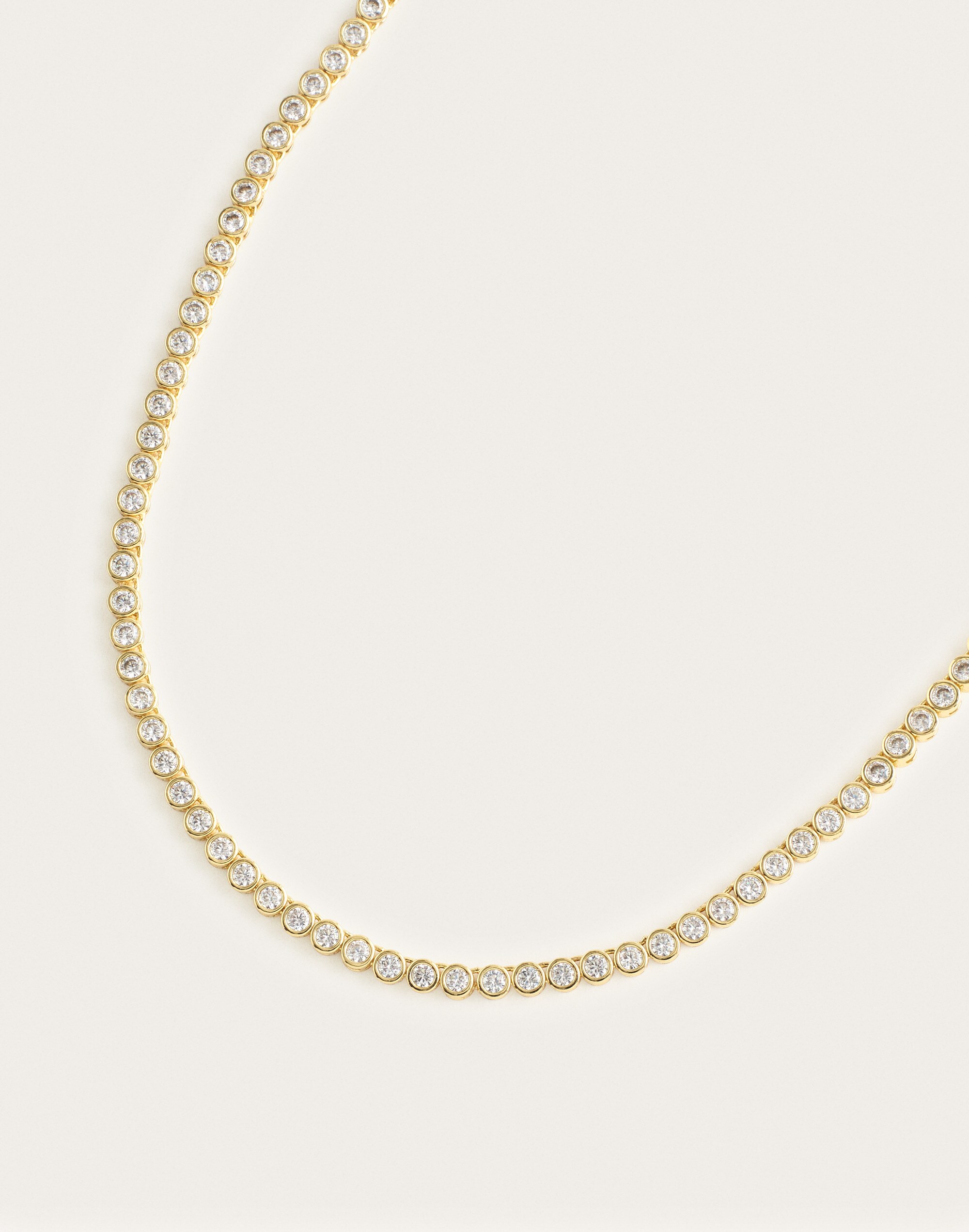 The Tennis Collection Bezel Set Crystal Necklace