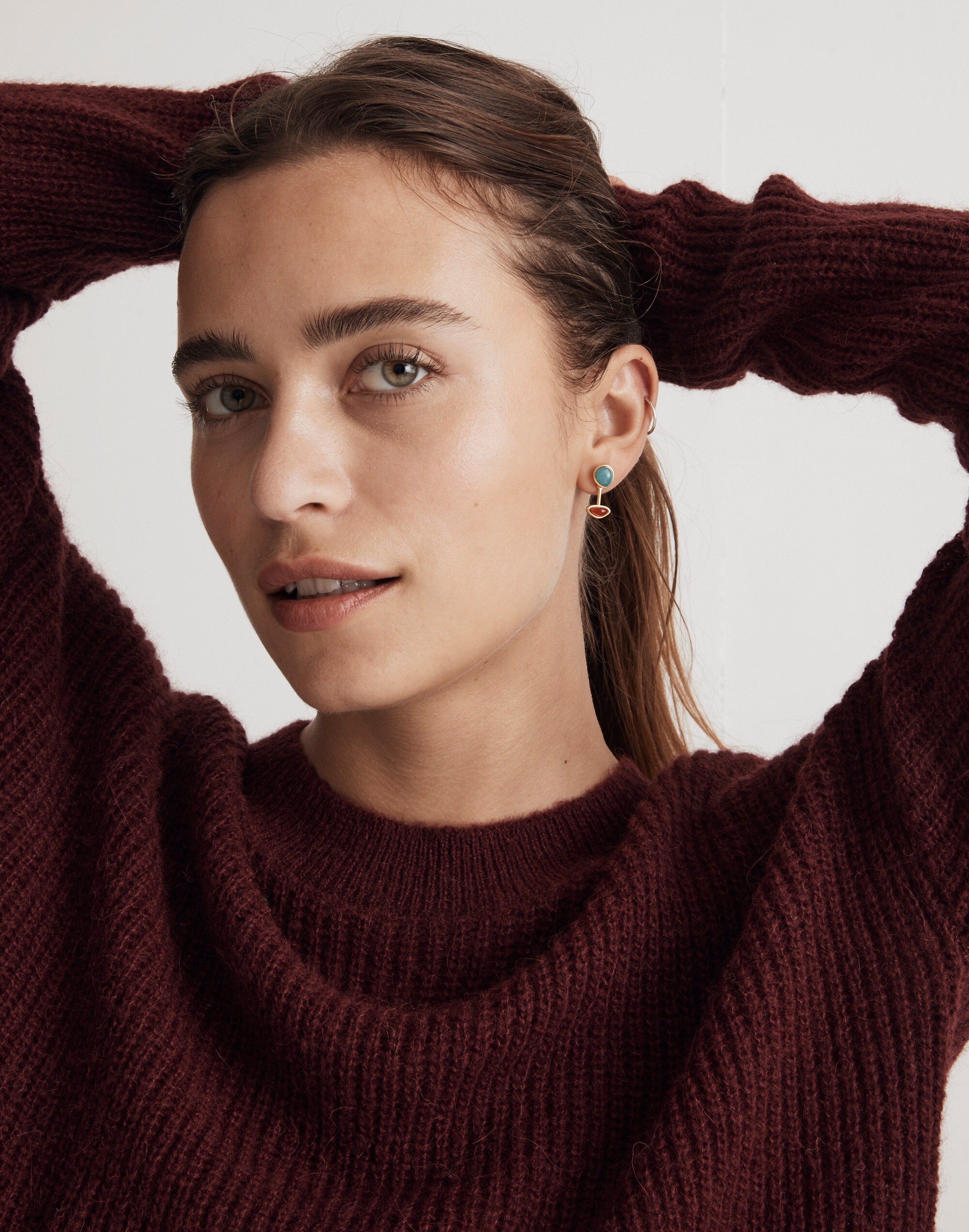 Stone Collection Front-Back Earrings