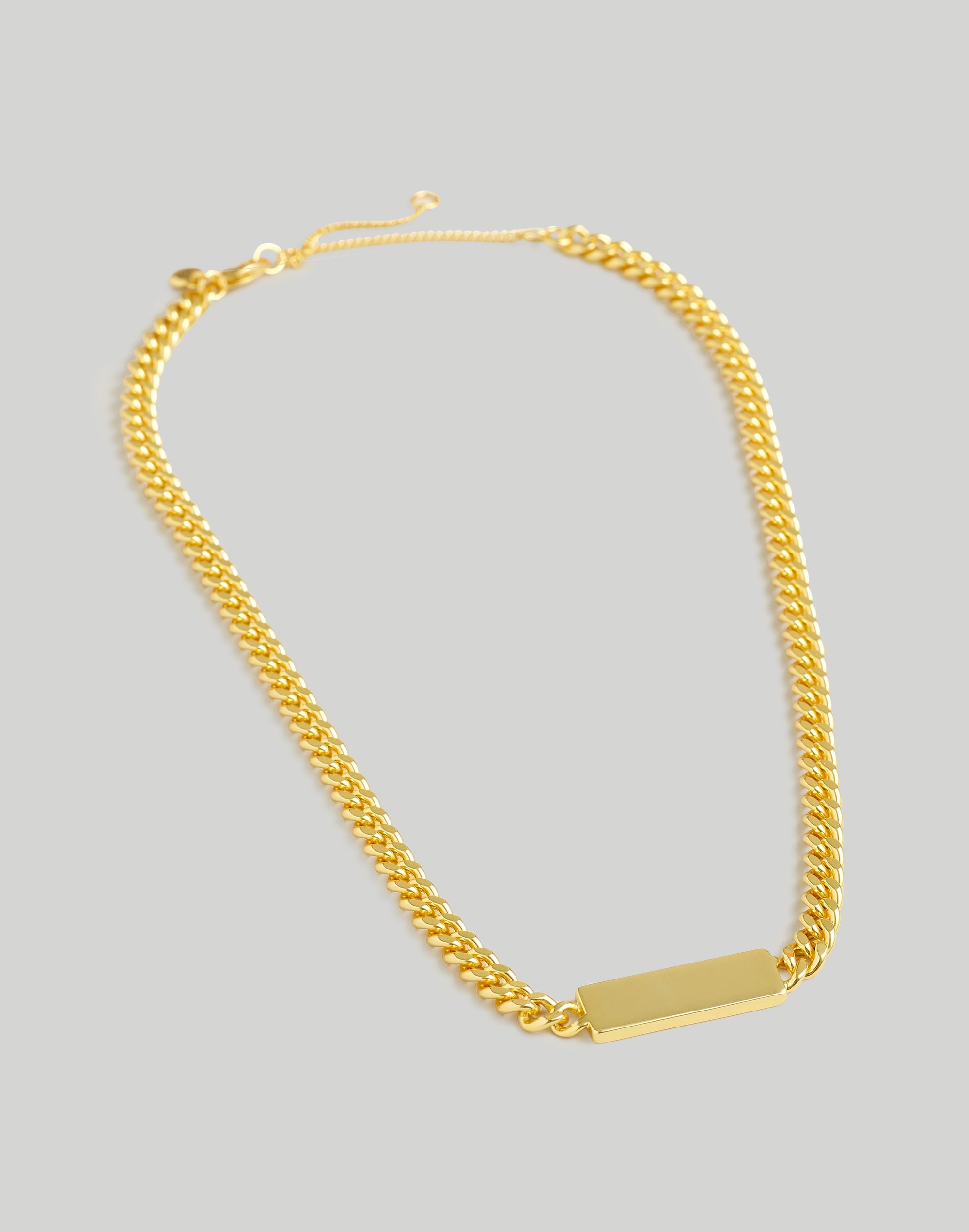 Chunky Bar Chain Necklace