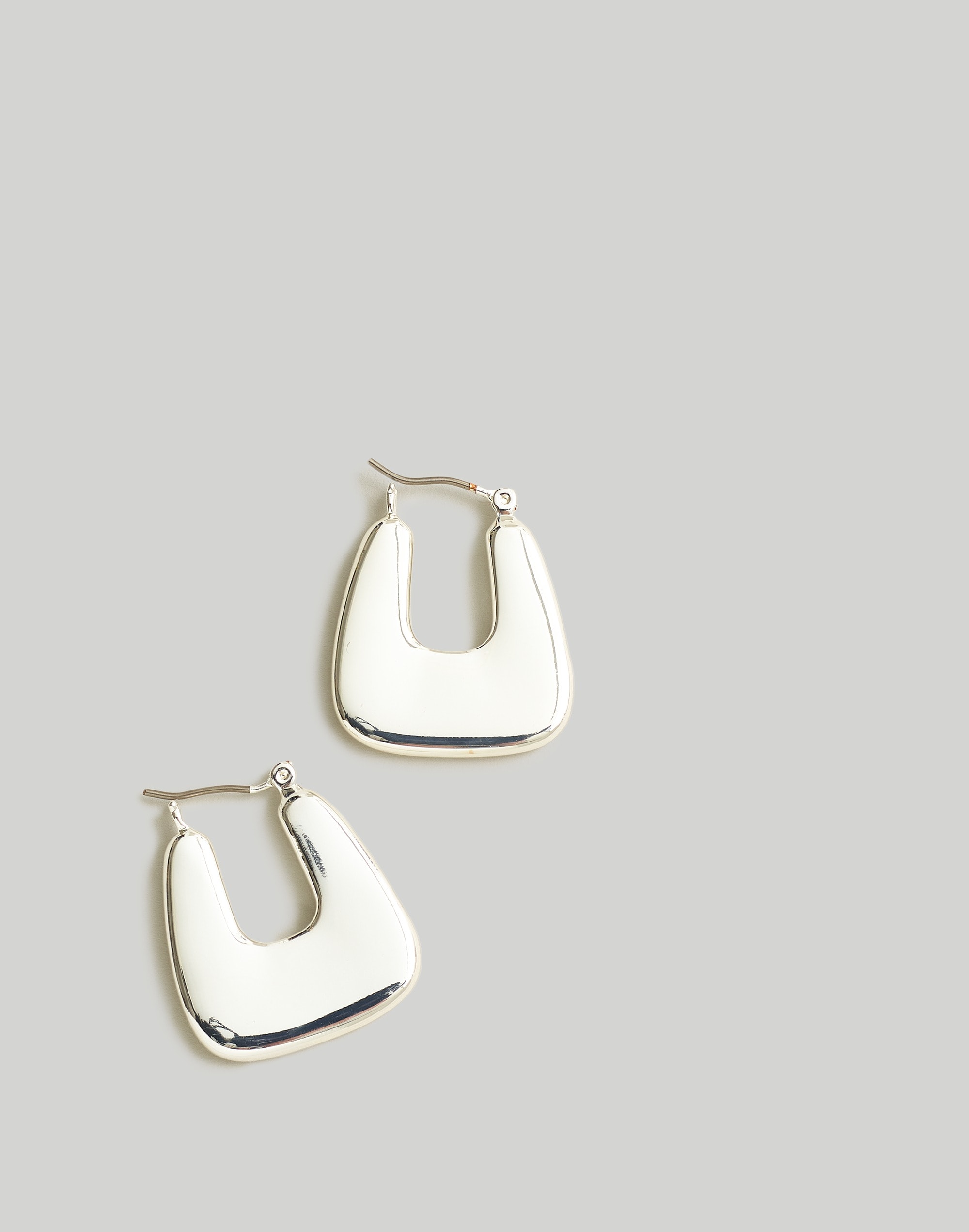 Chunky Triangle Hoop Earrings