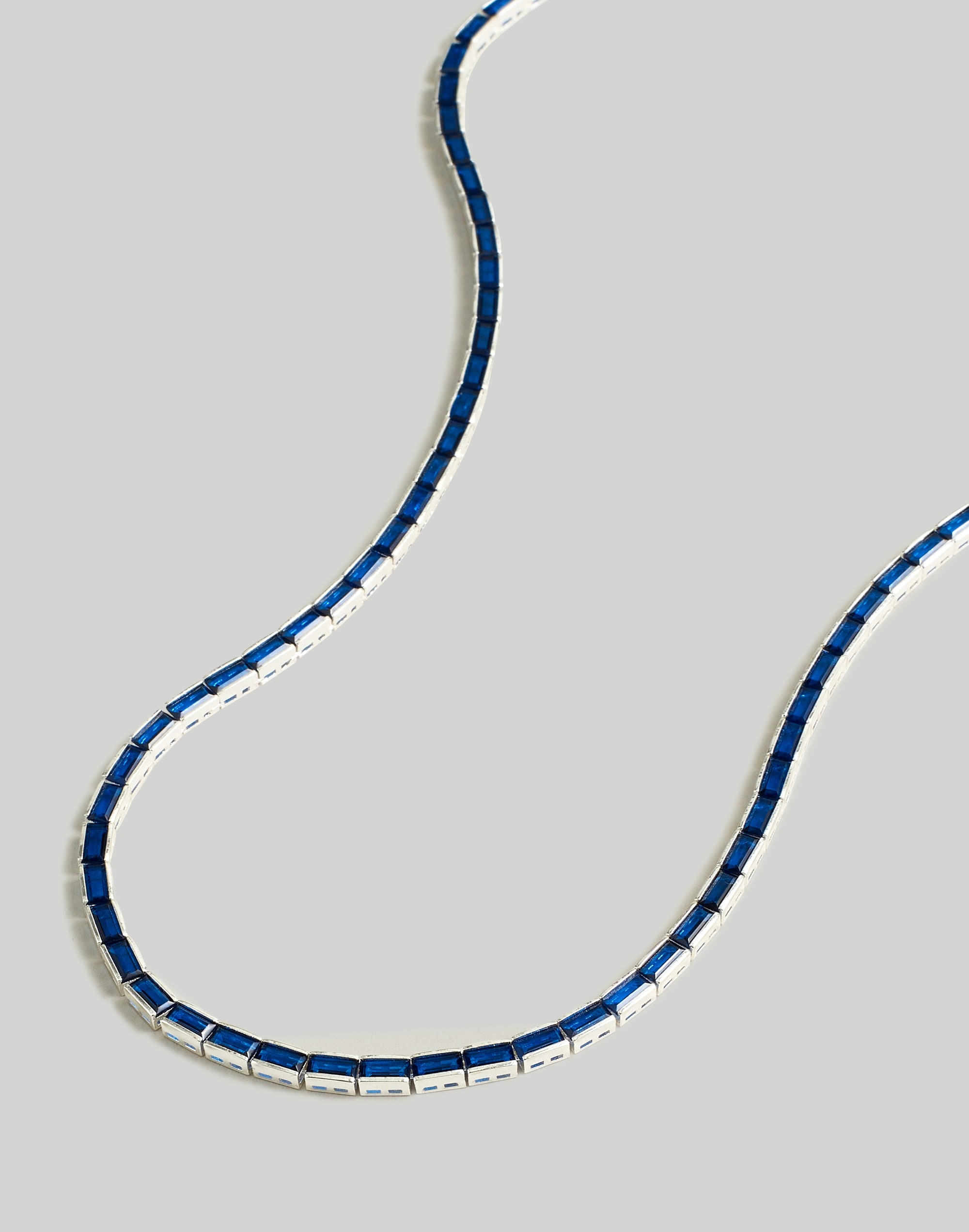 The Tennis Collection Baguette Crystal Necklace