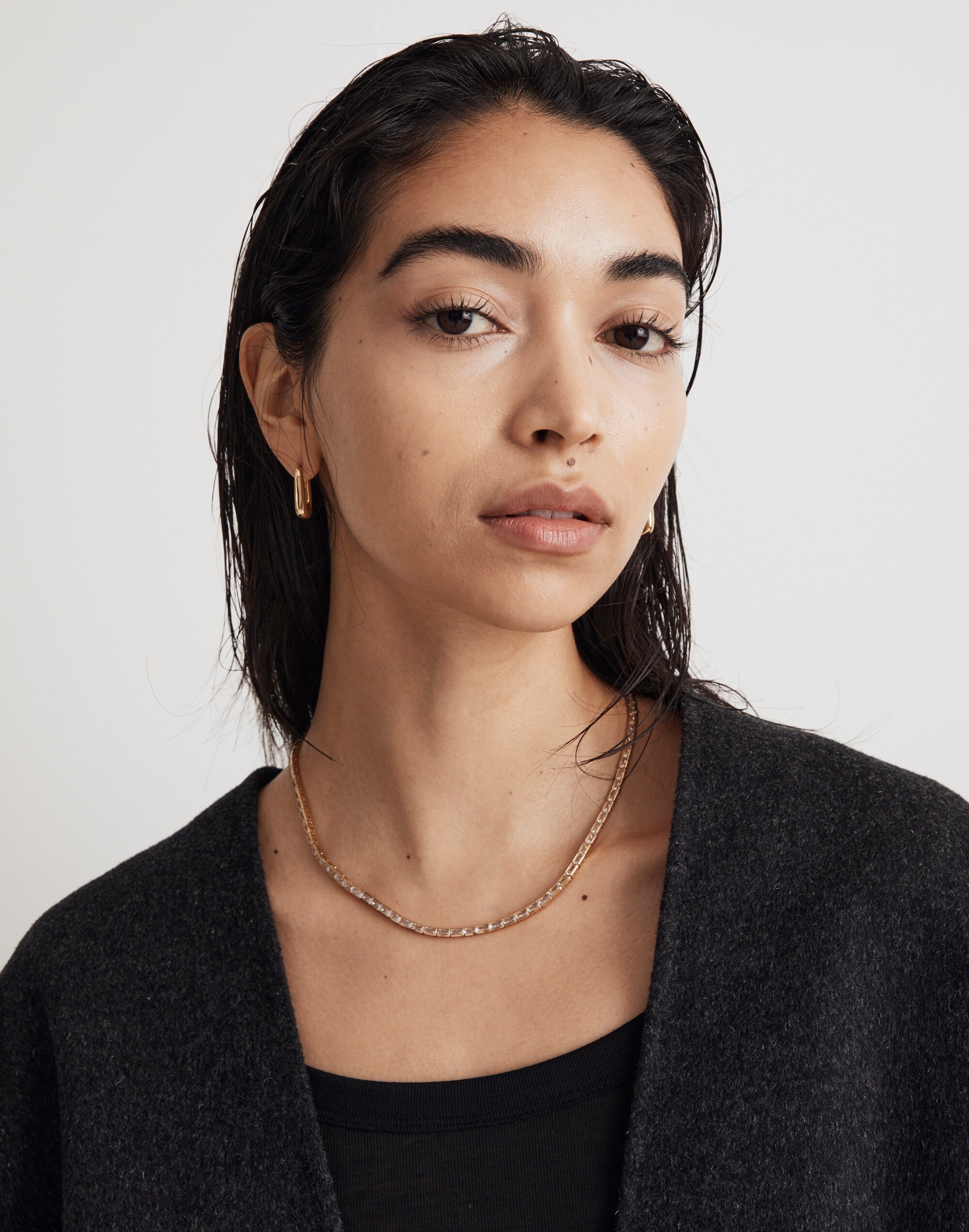 The Tennis Collection Baguette Crystal Necklace