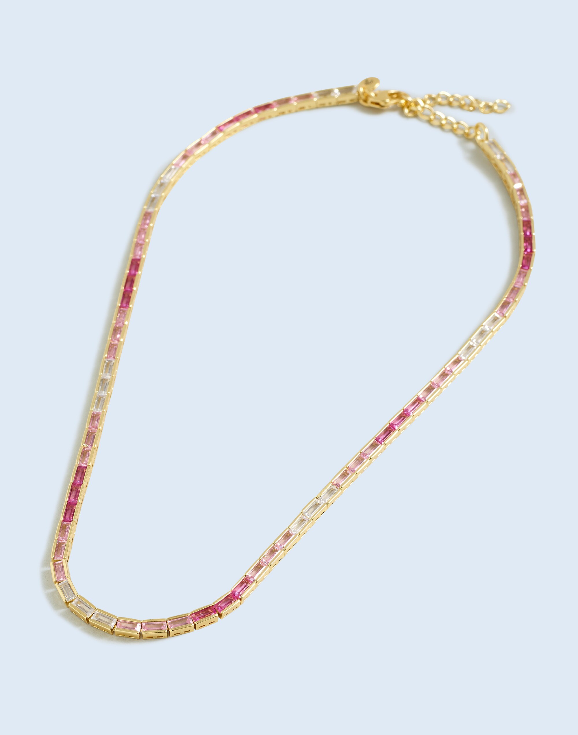 The Tennis Collection Baguette Crystal Necklace