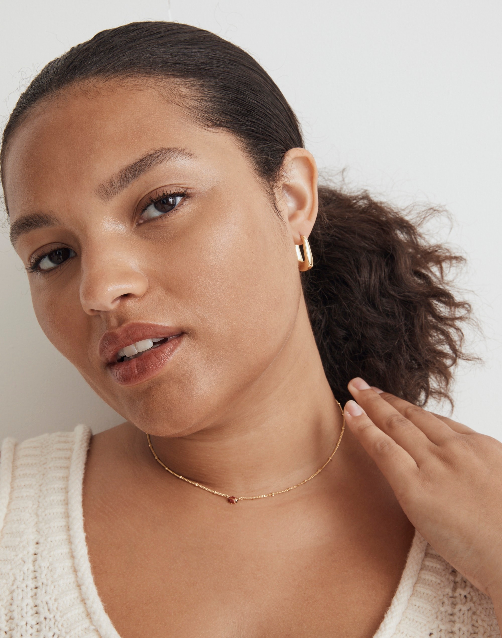 Enamel Ladybug Chain Necklace