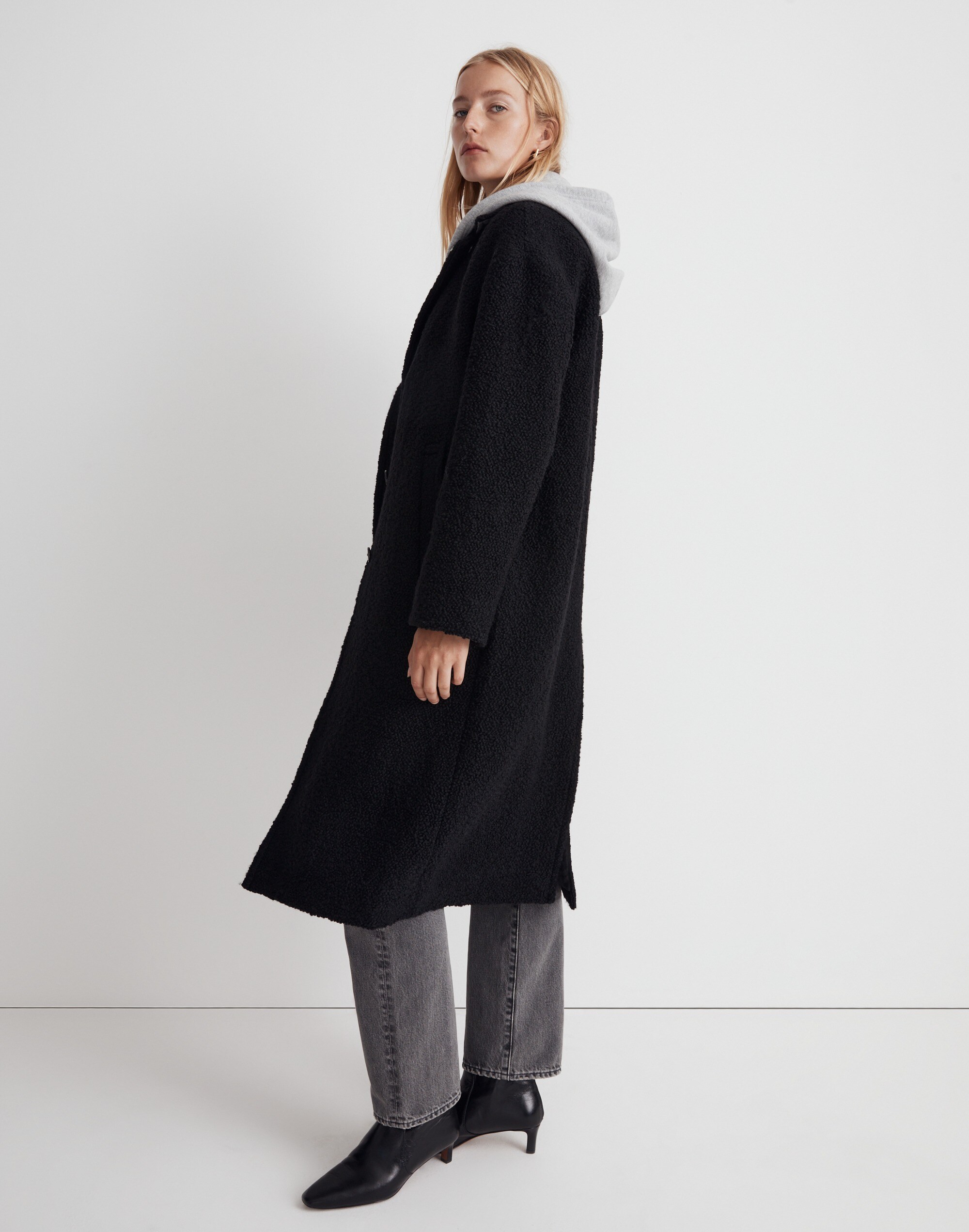 The Alonzo Coat in Boucl&eacute;