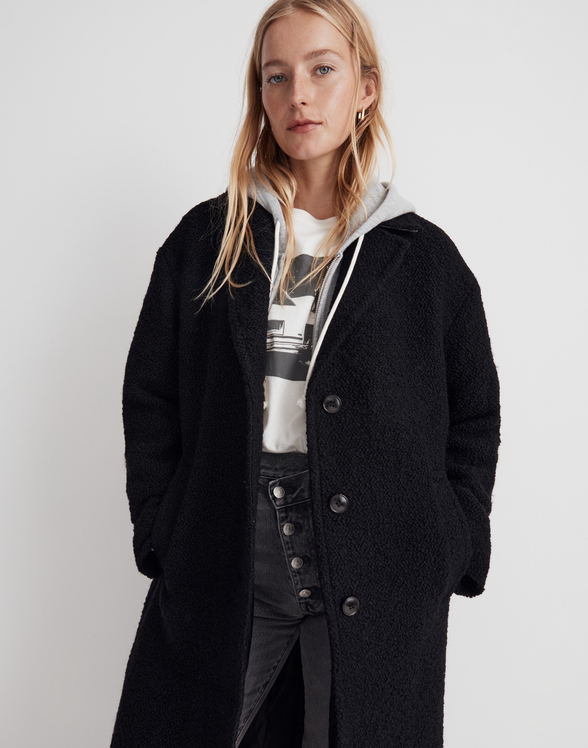The Alonzo Coat in Boucl&eacute;