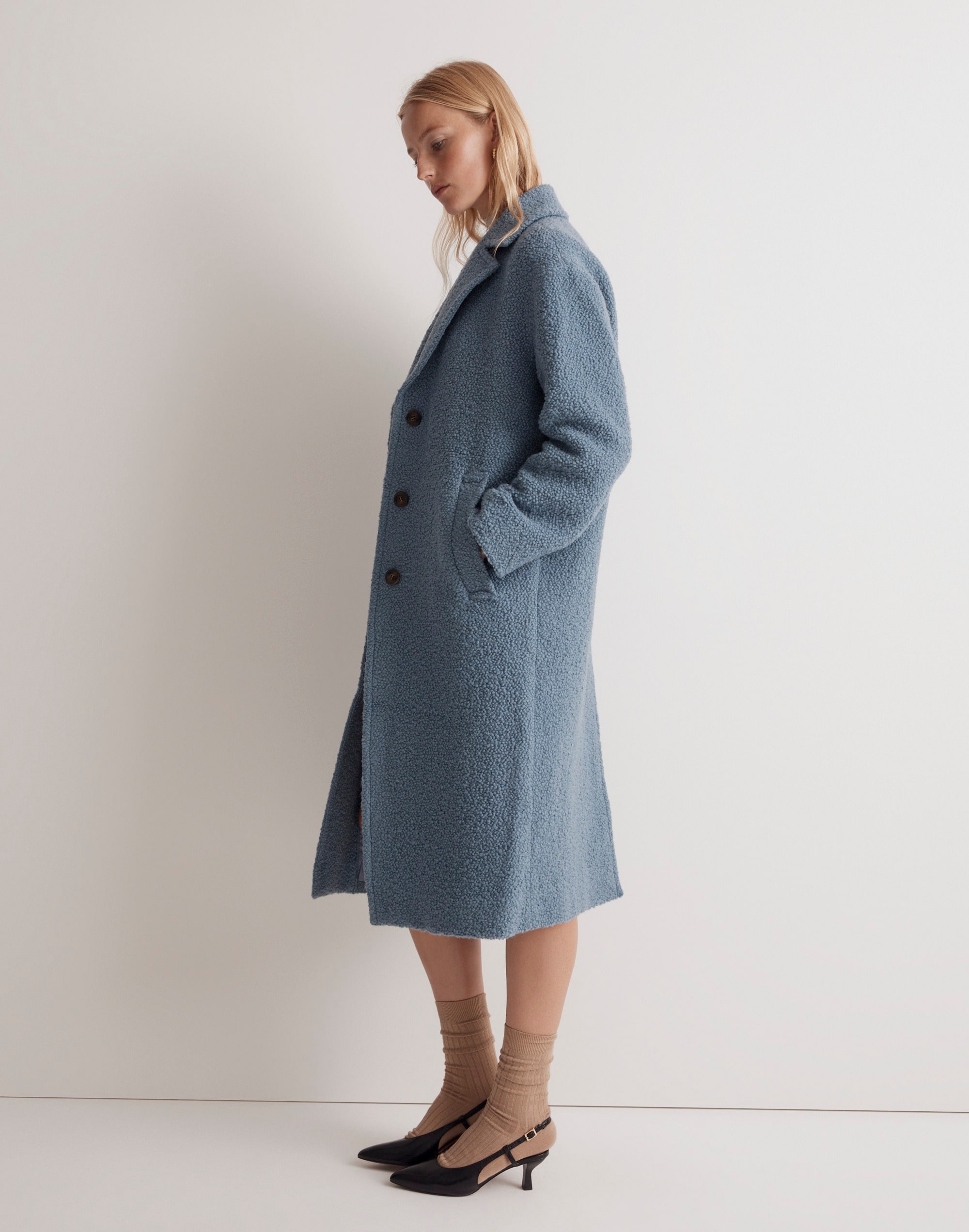 The Alonzo Coat in Boucl&eacute;