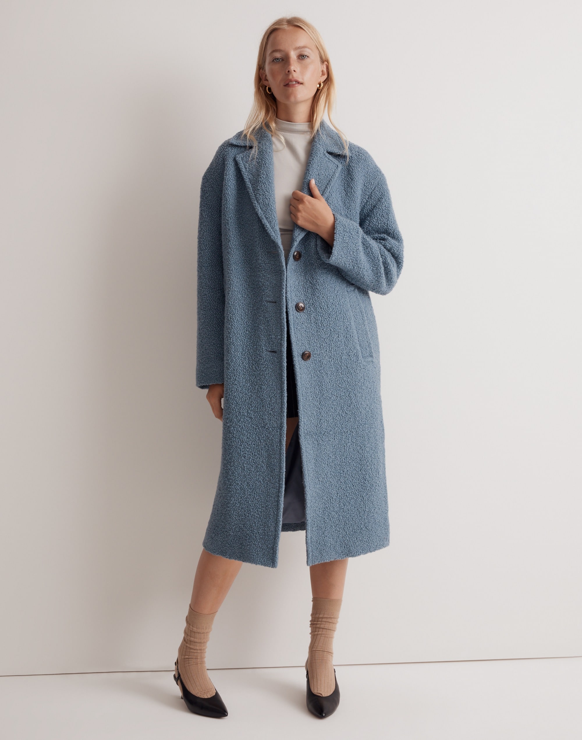 The Alonzo Coat in Boucl&eacute;