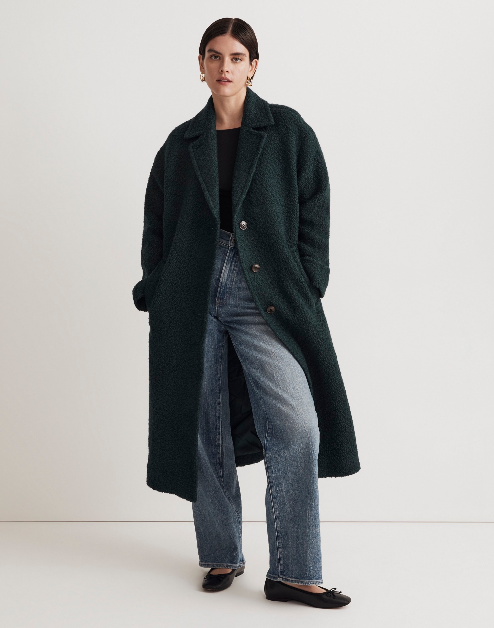 The Alonzo Coat in Boucl&eacute;