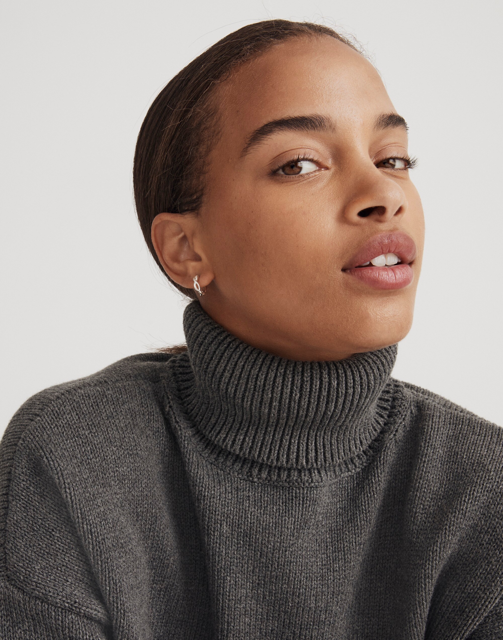 Demi-Fine Watch Chain Huggie Hoop Earrings