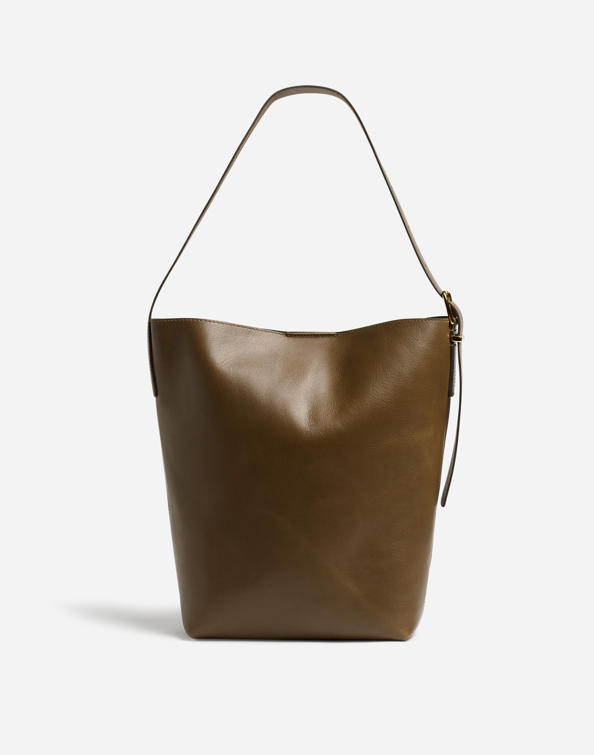 Mw The Essential Bucket Tote In Burnt Olive