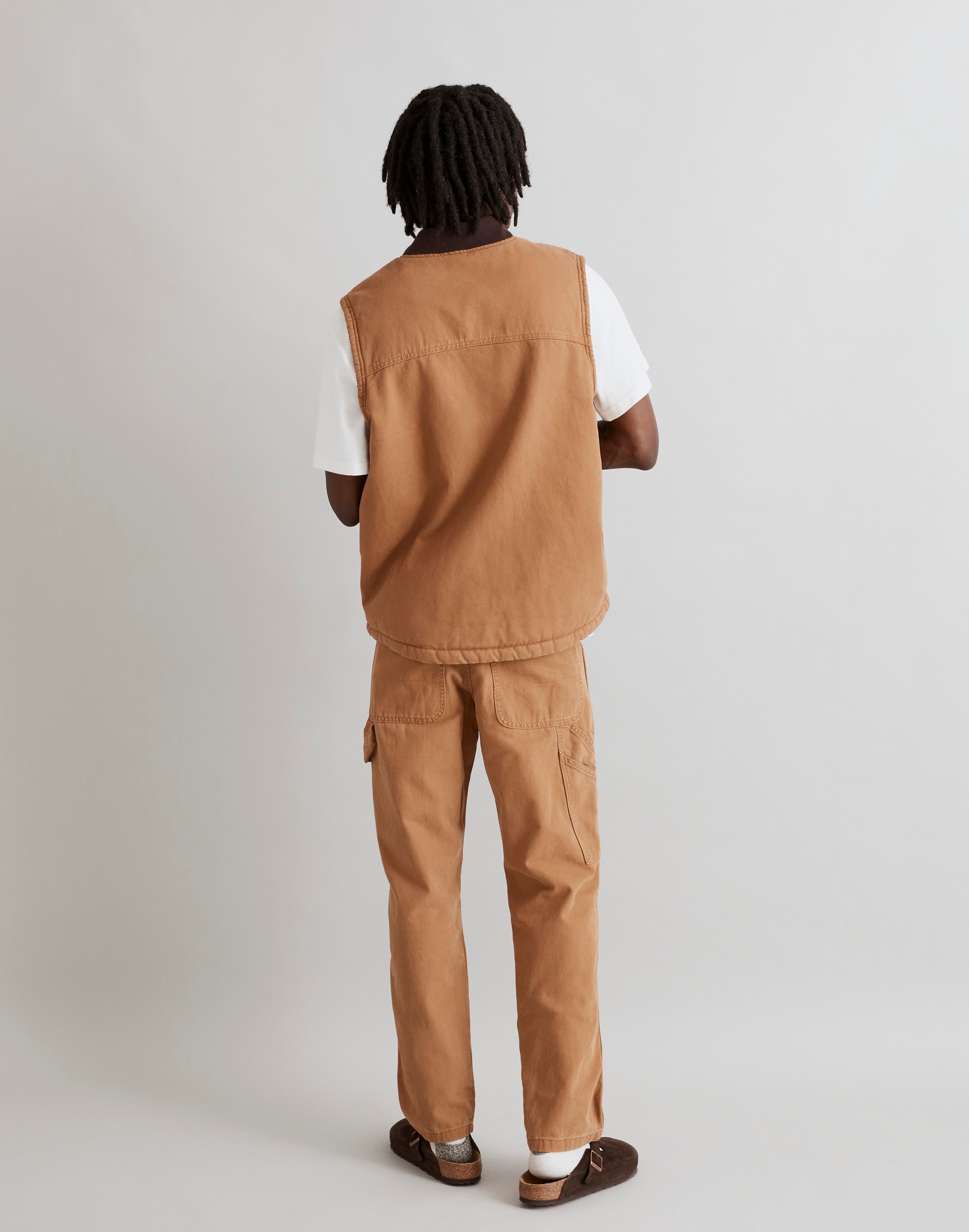 Dickies&reg; Stonewashed Duck High Pile Fleece-Lined Vest