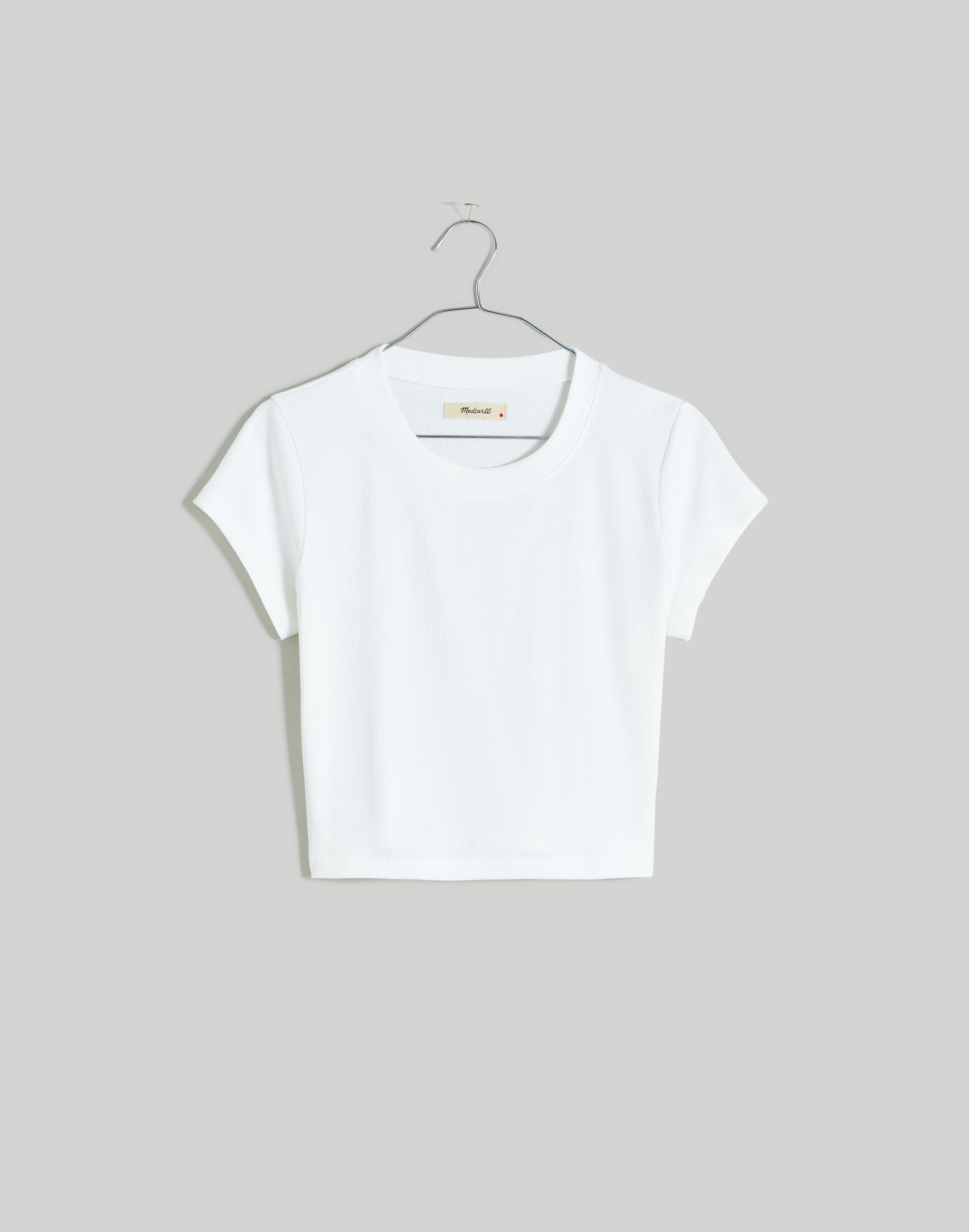 Supima&reg; Rib Crop Tee