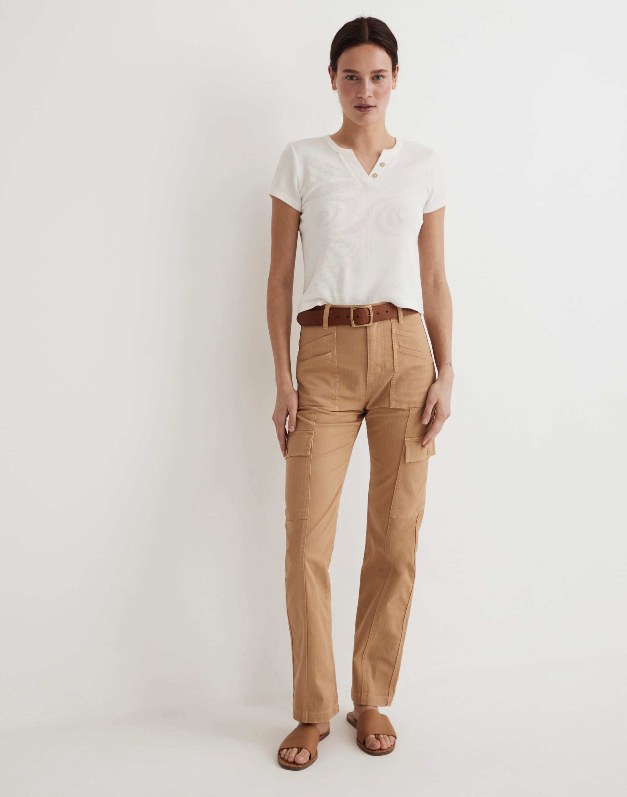 The Curvy Garment-Dyed '90s Straight Cargo Pant