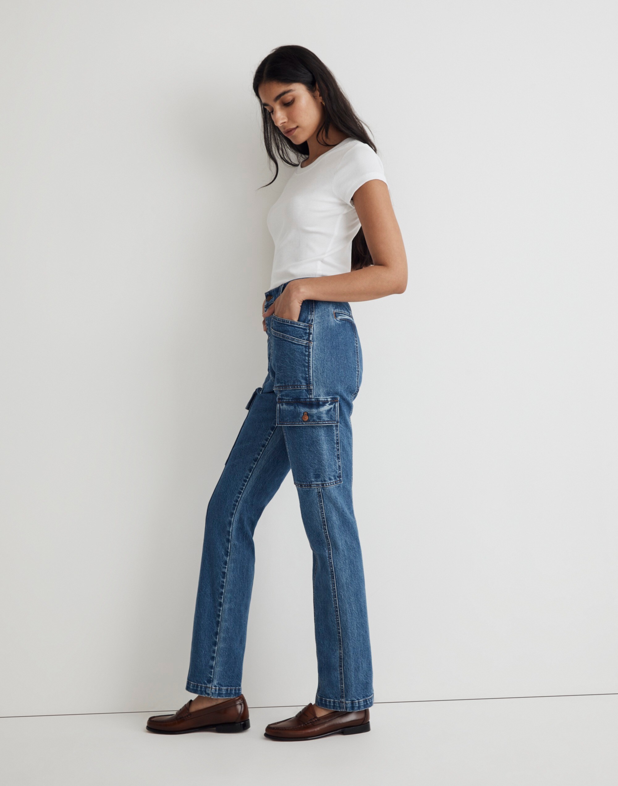 The '90s Straight Utility Jean in Densmore Wash