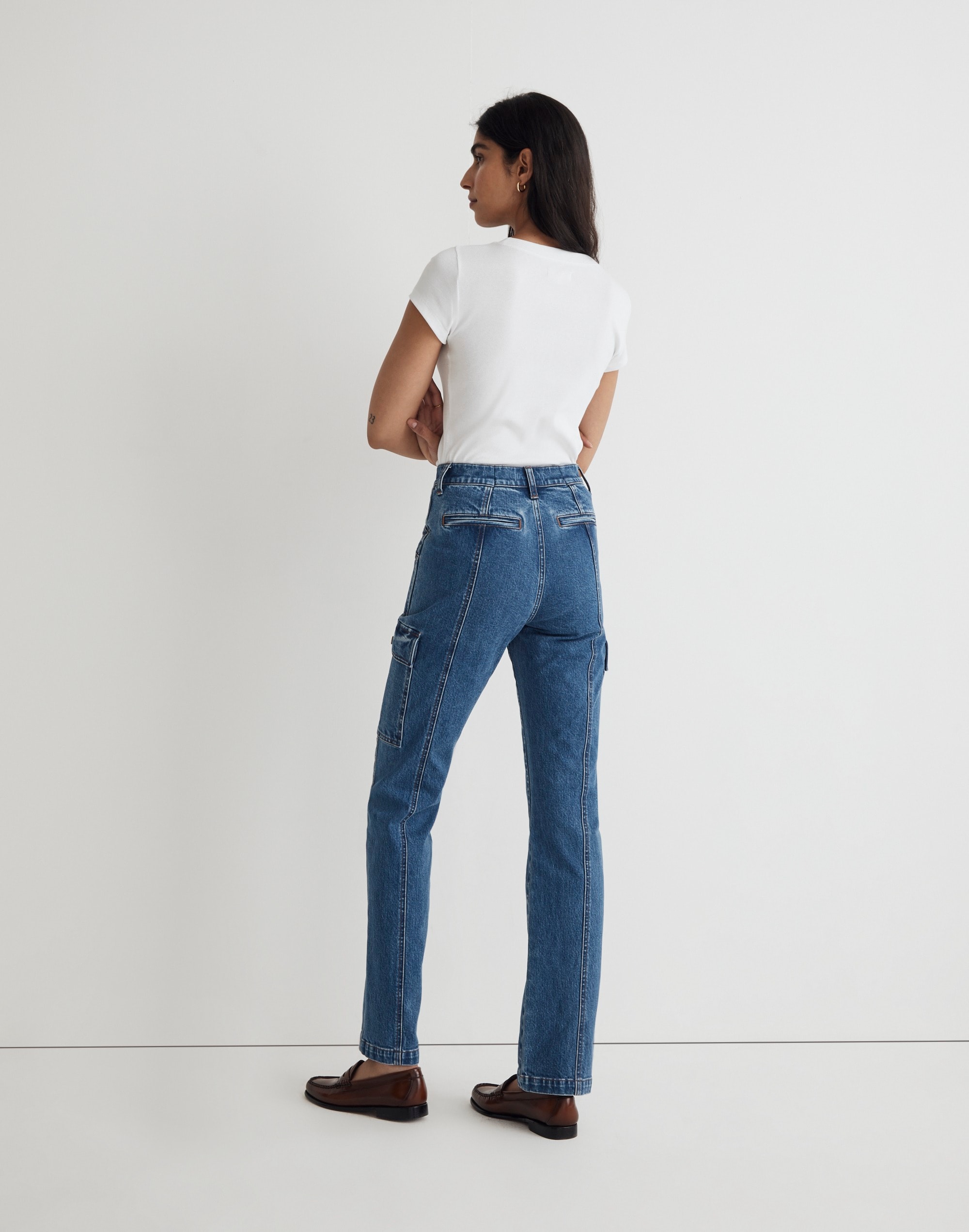 The '90s Straight Utility Jean in Densmore Wash
