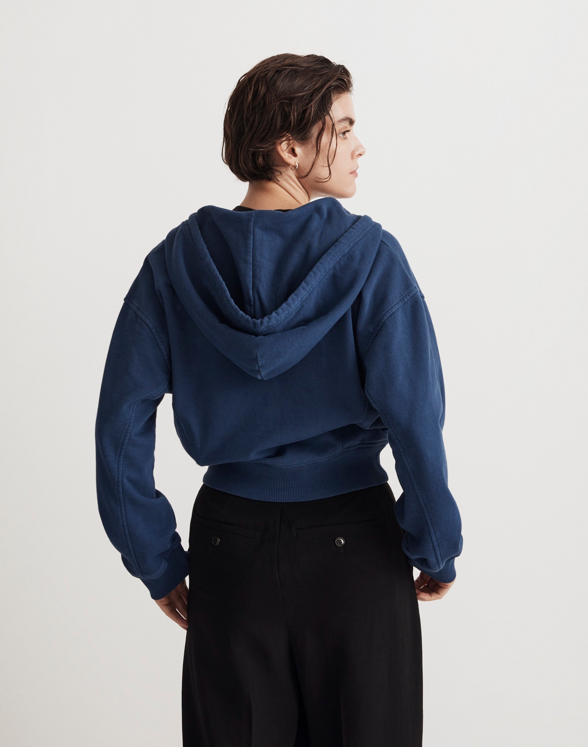 Terry Zip-Front Hoodie