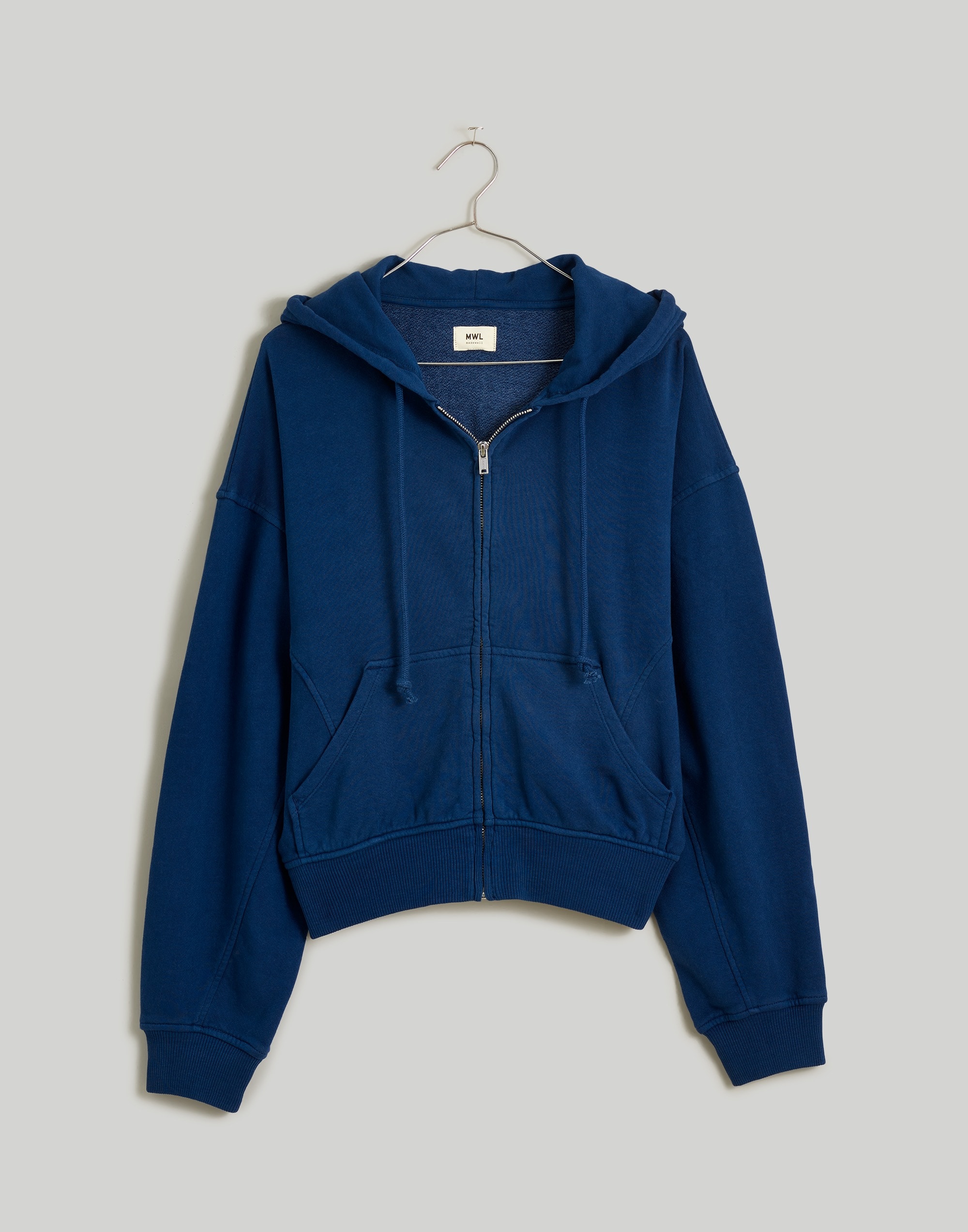 Terry Zip-Front Hoodie
