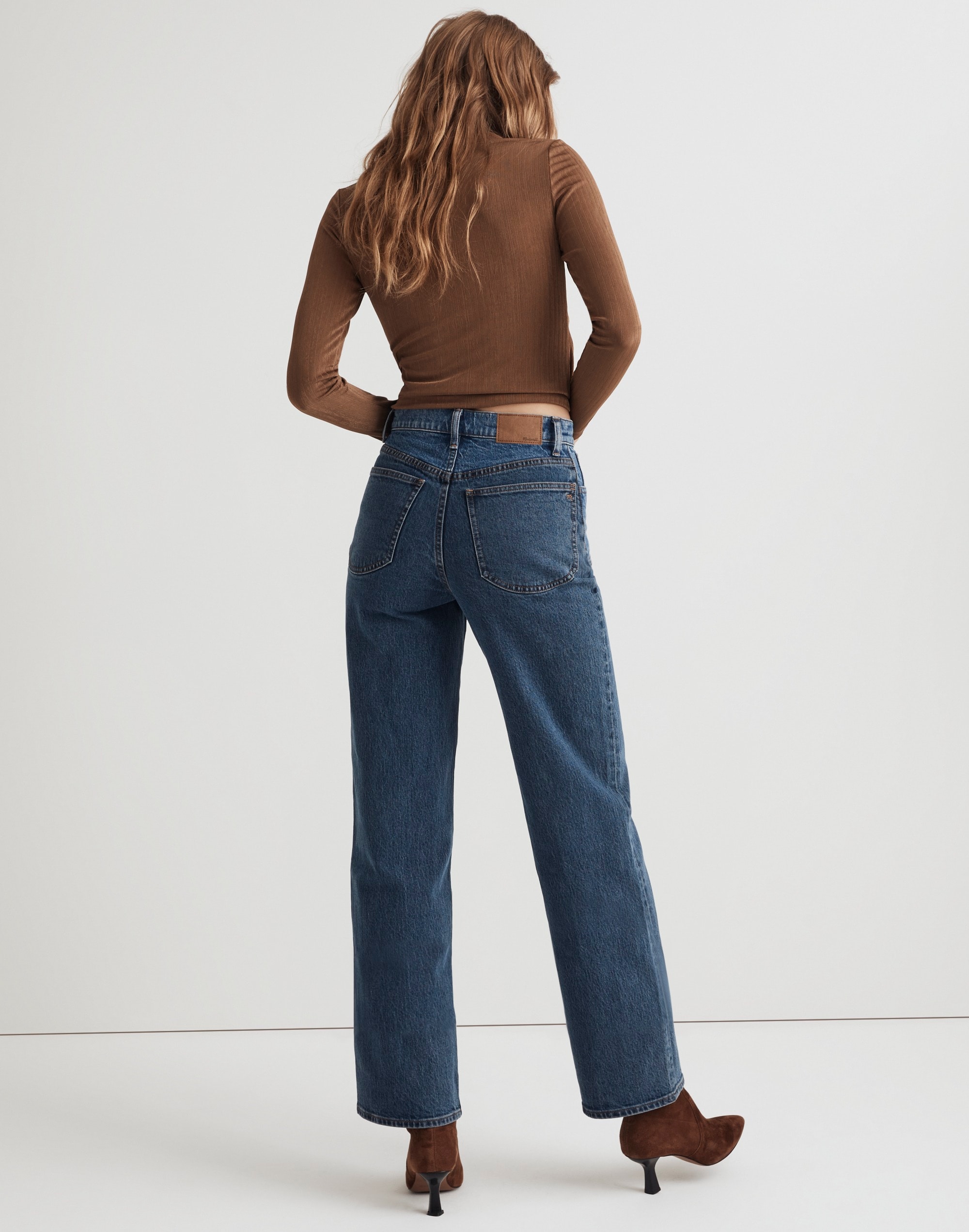 The Perfect Vintage Wide-Leg Crop Jean in Sonoma Wash: Yoke Edition