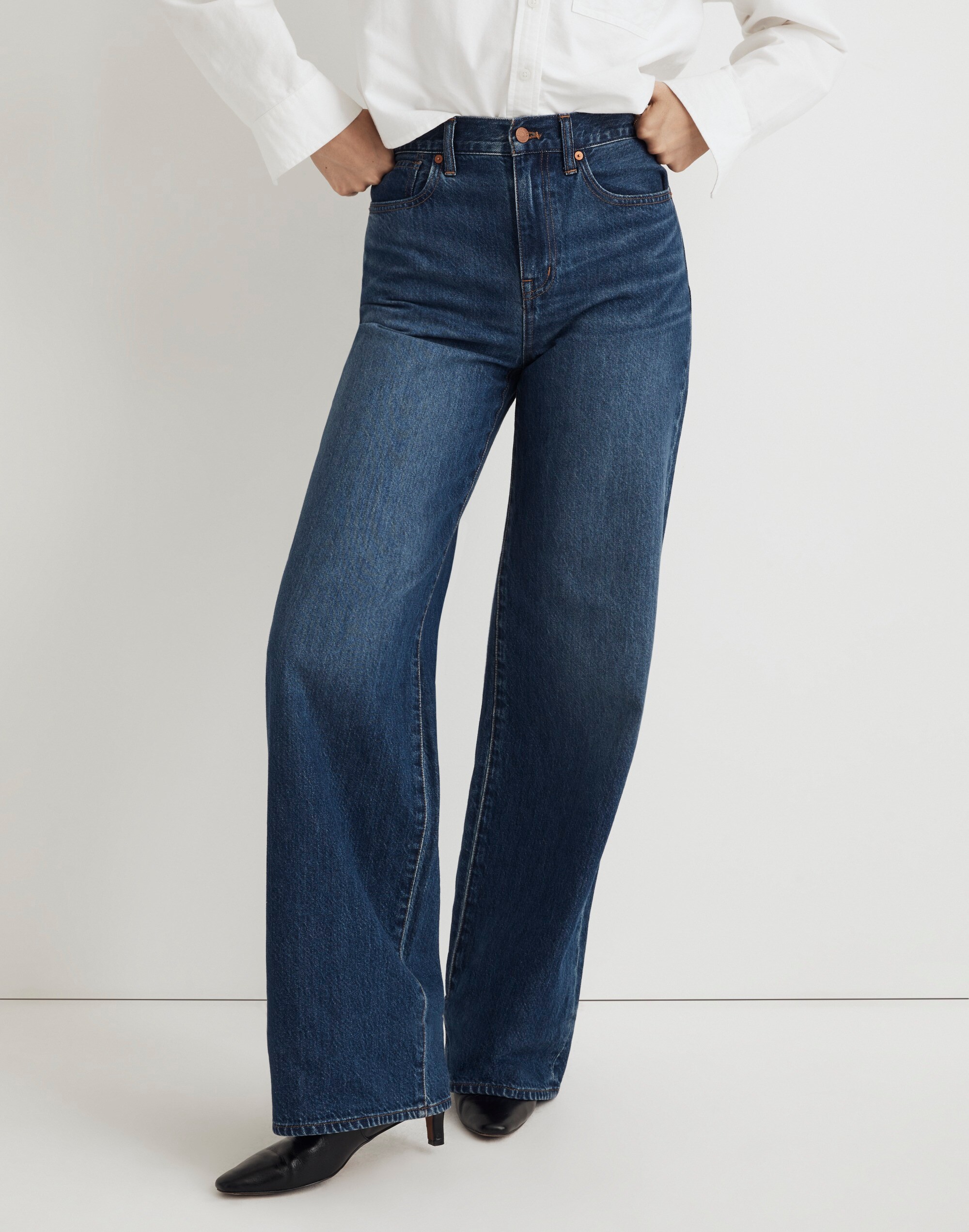 Petite Superwide-Leg Jeans