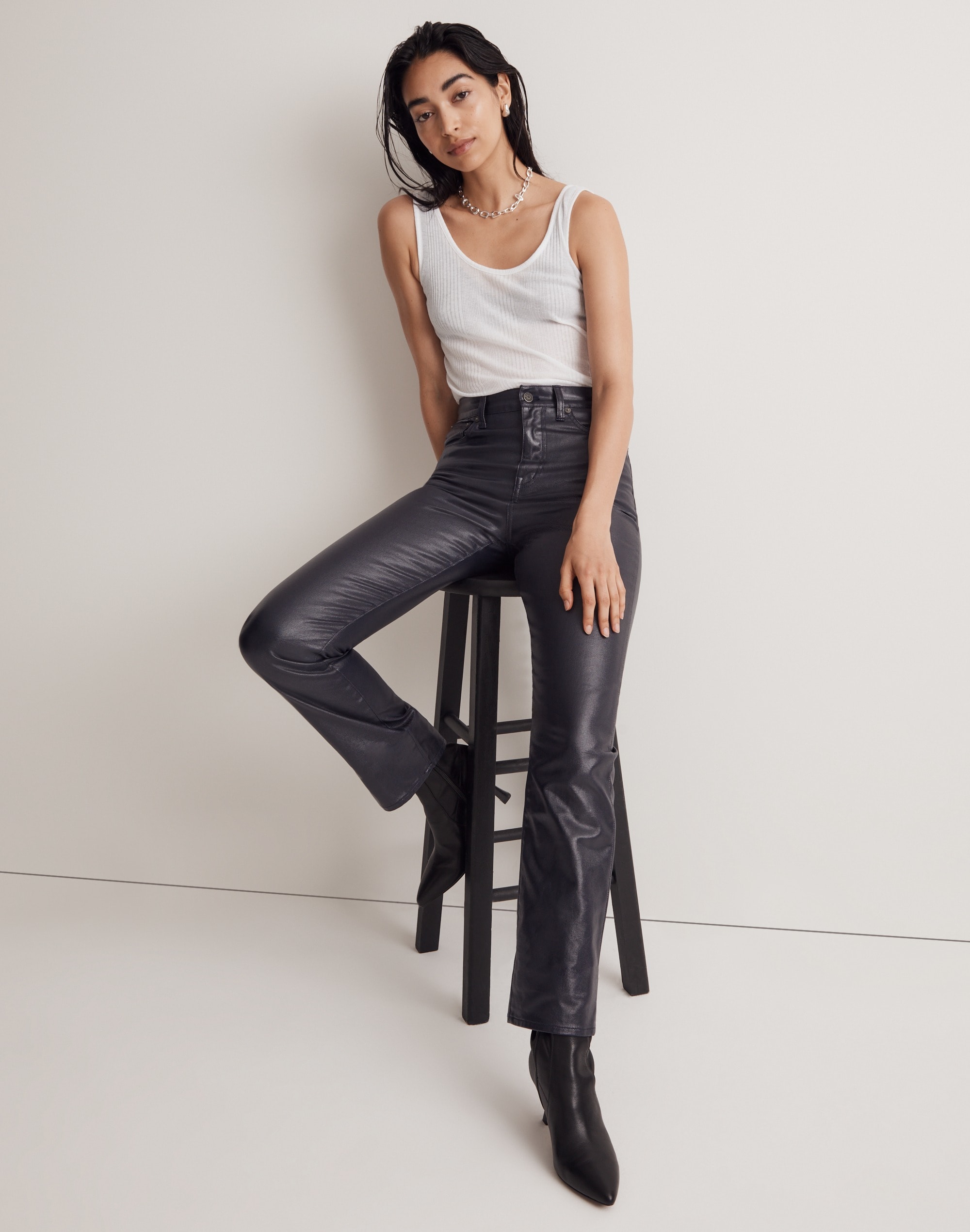 the '90s straight jean in midnight blue foil