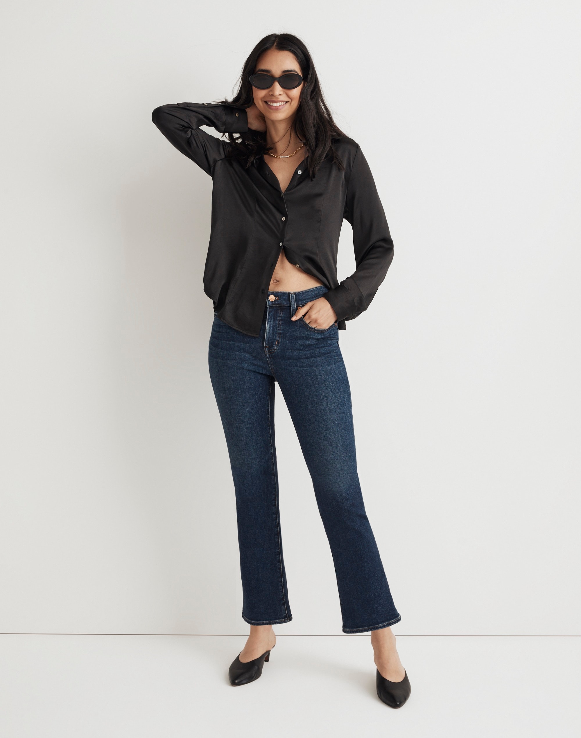 Mw Kick Out Crop Jeans In Colleton Wash