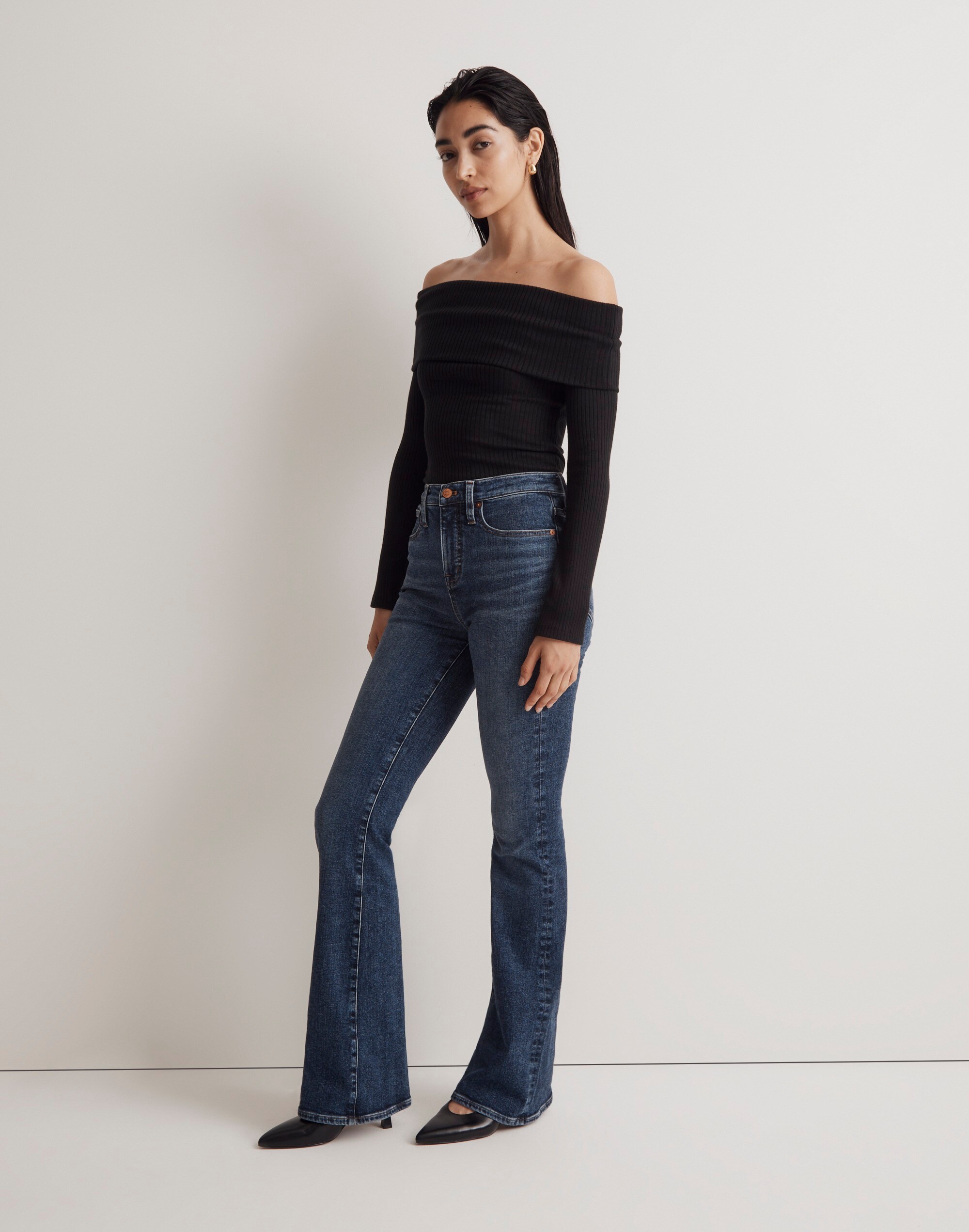 Tall Skinny Flare Jeans in Alvord Wash: Instacozy Edition