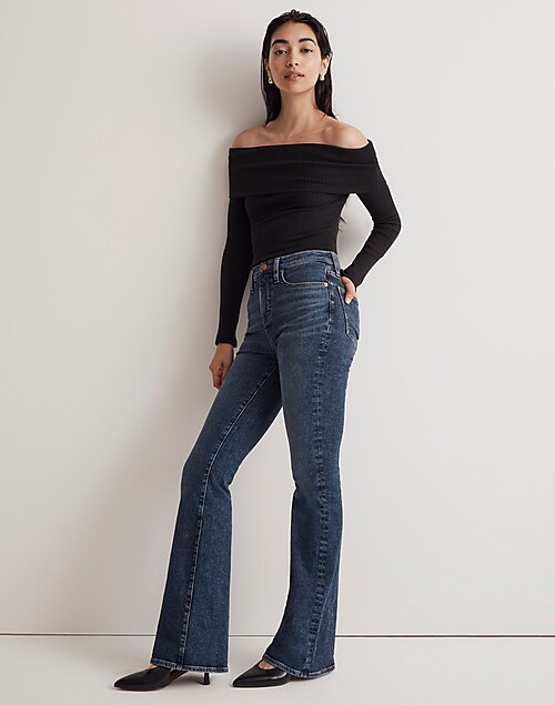 Petite Skinny Flare Jeans in Alvord Wash: Instacozy Edition