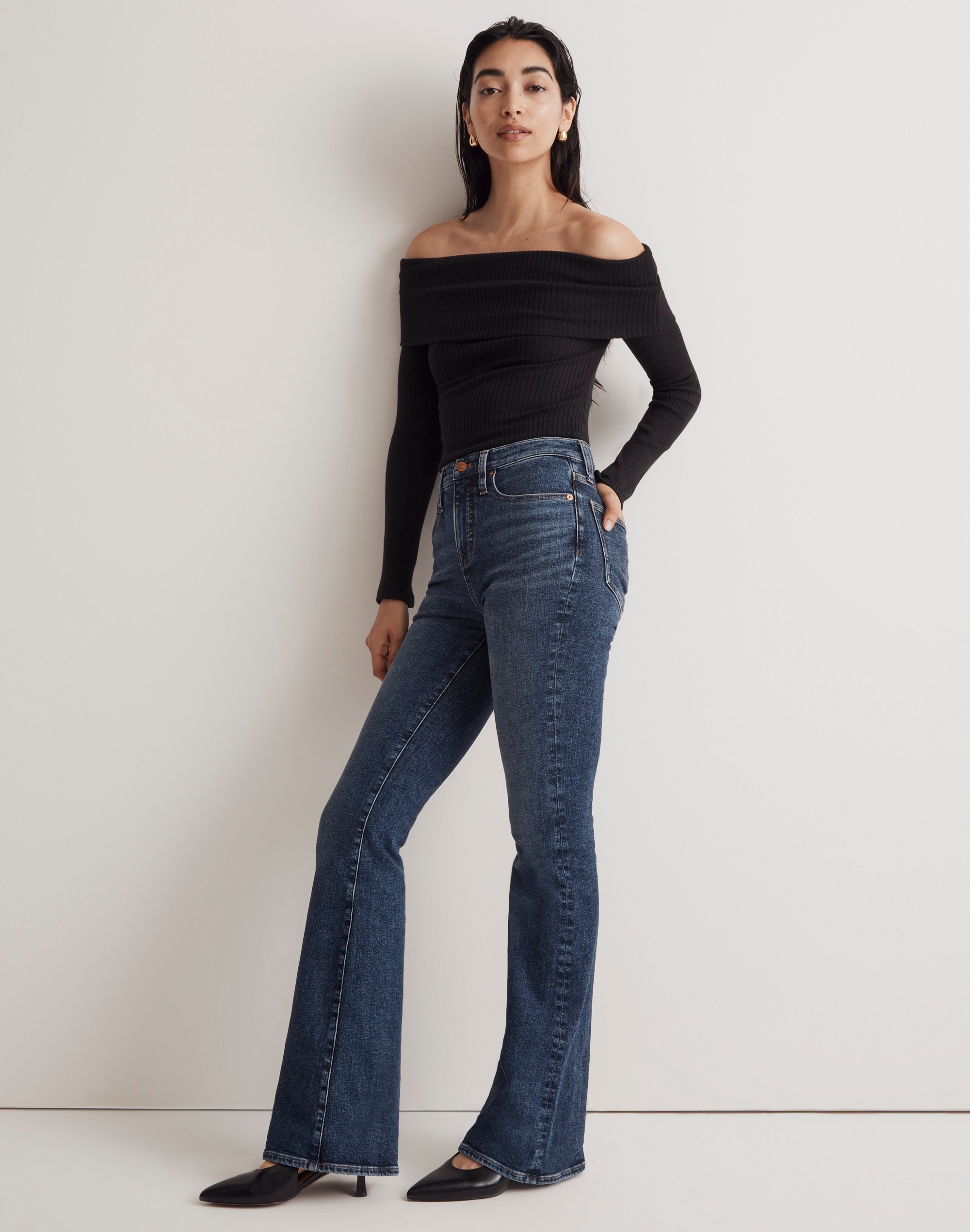 Skinny Flare Jeans in Alvord Wash: Instacozy Edition