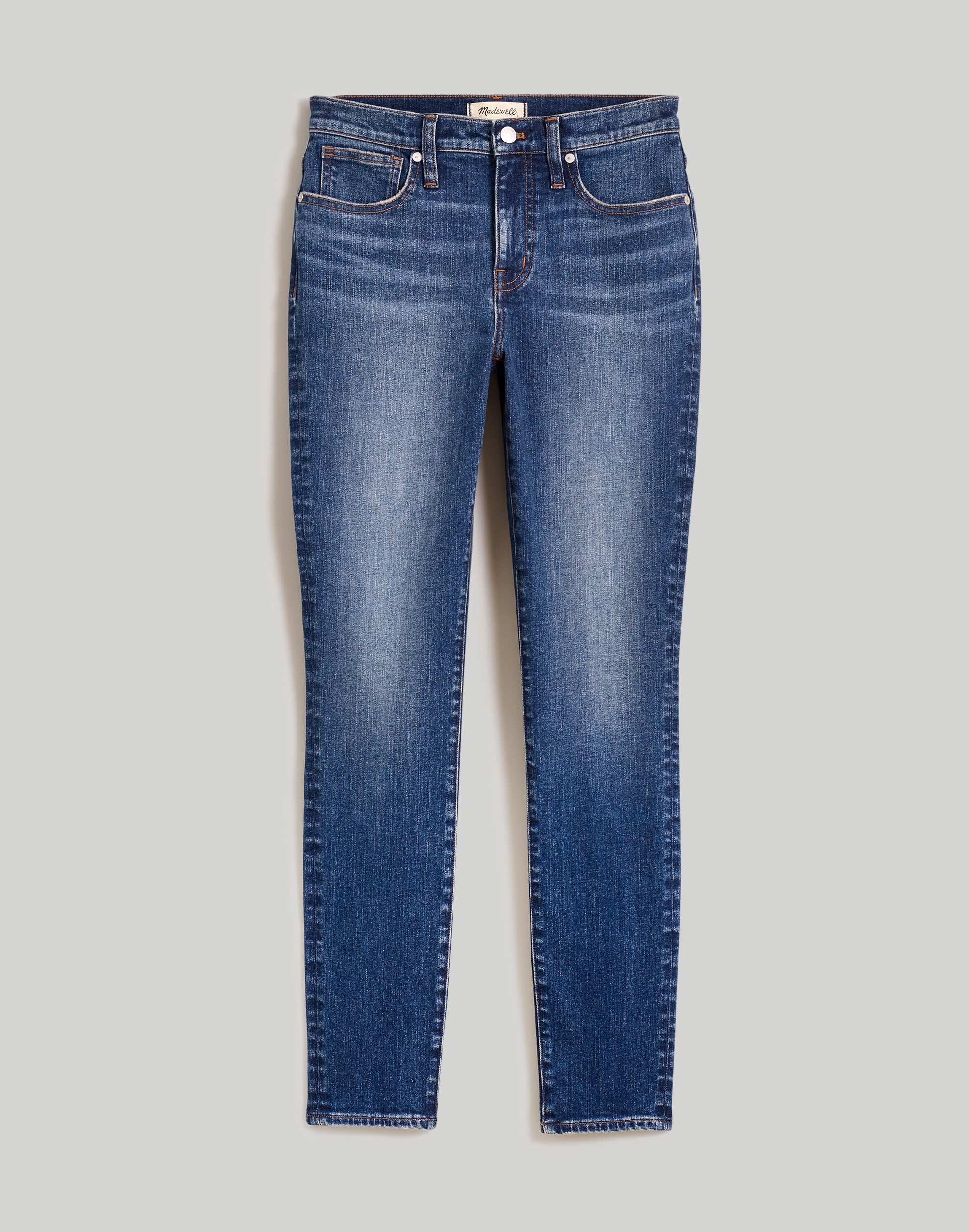 9" Mid-Rise Skinny Jeans Ravine Wash