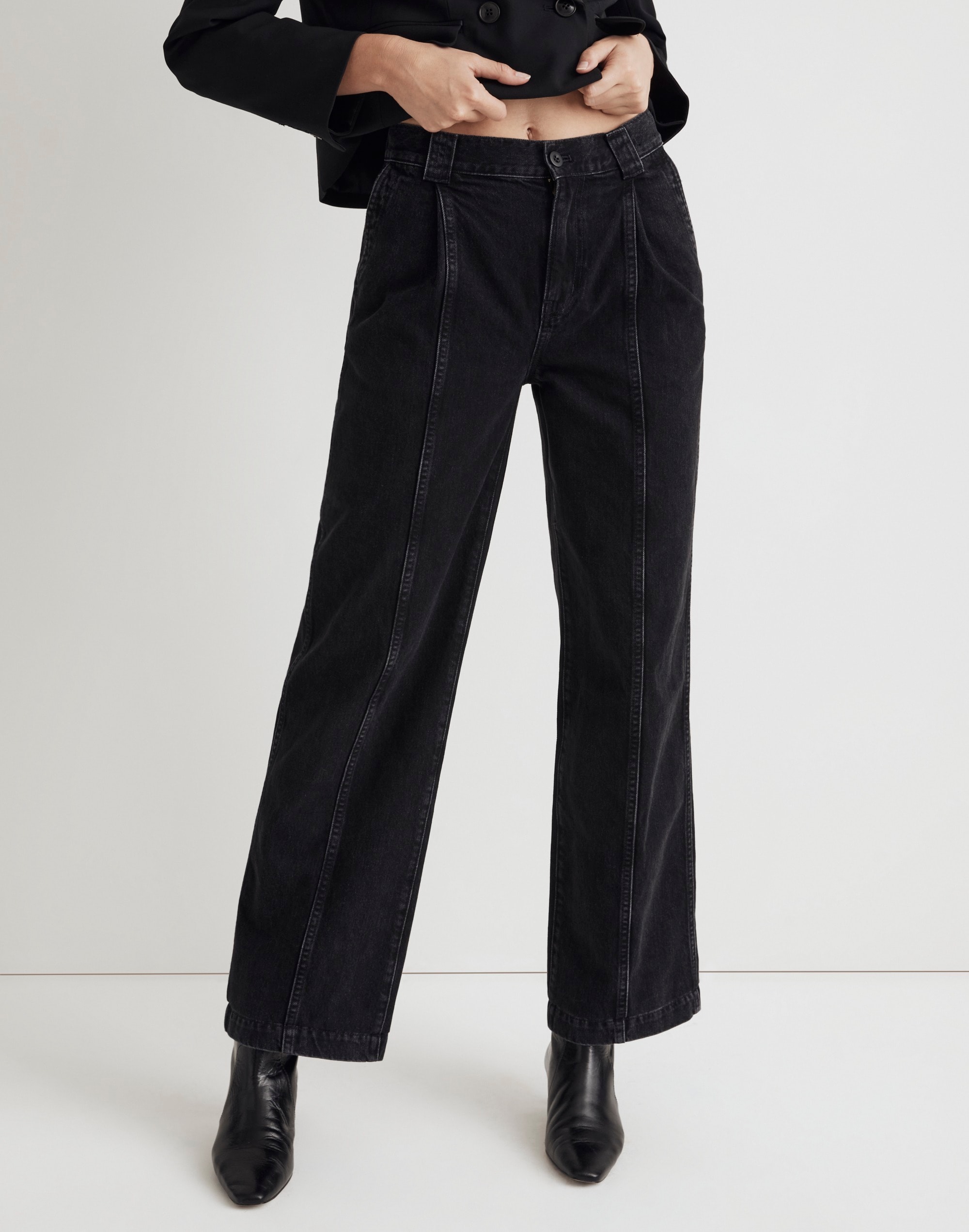 The Perfect Vintage Wide-Leg Jean Naylor Wash: Seam Edition
