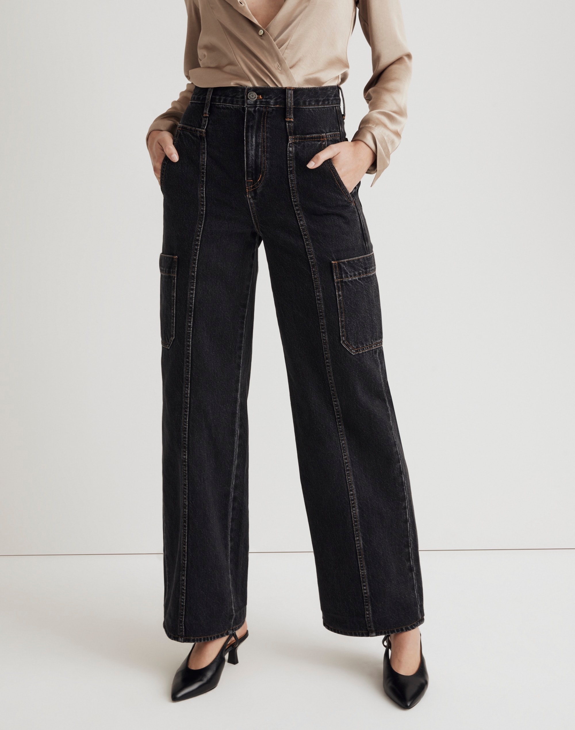 Baggy Straight Cargo Jeans