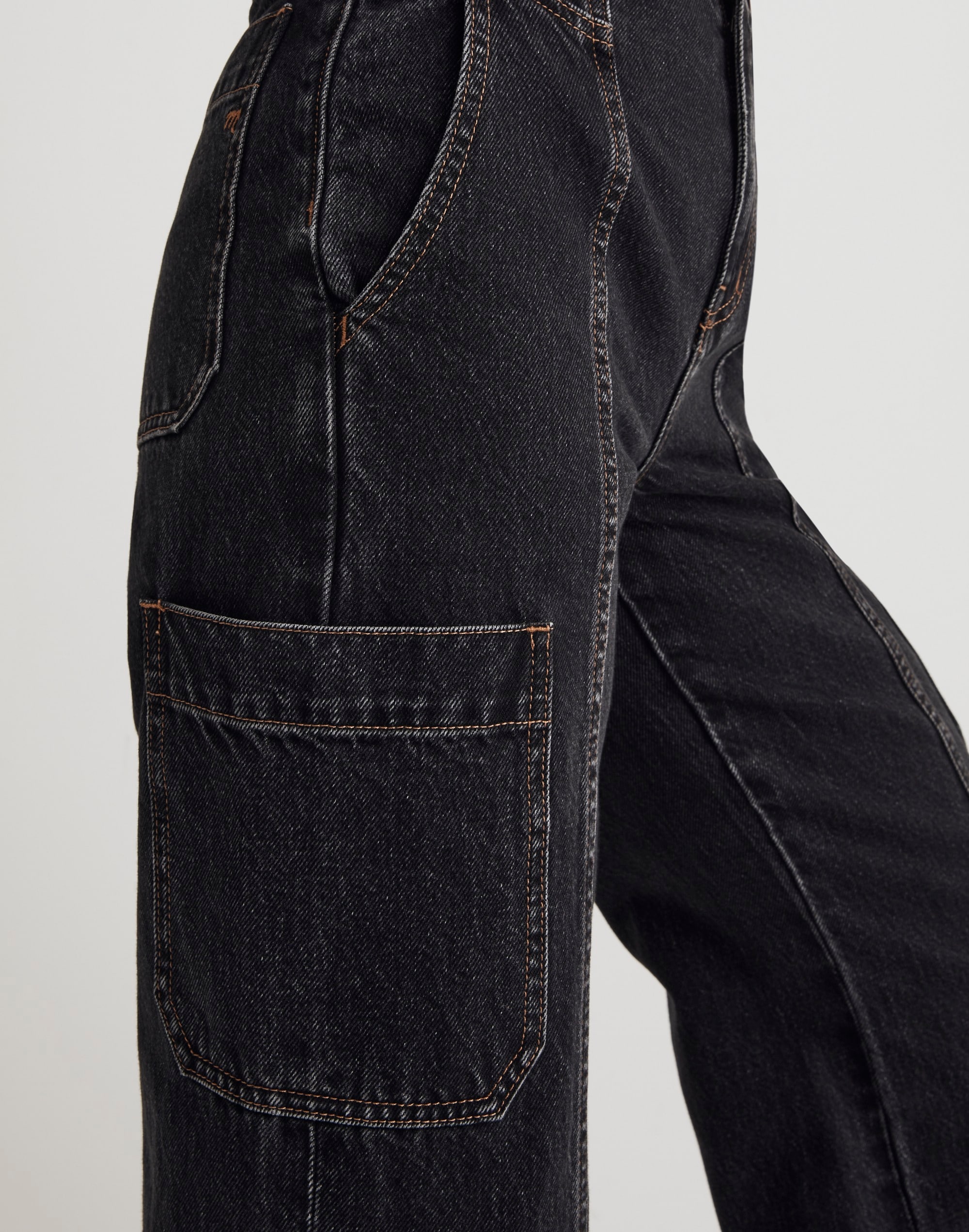 Baggy Straight Cargo Jeans