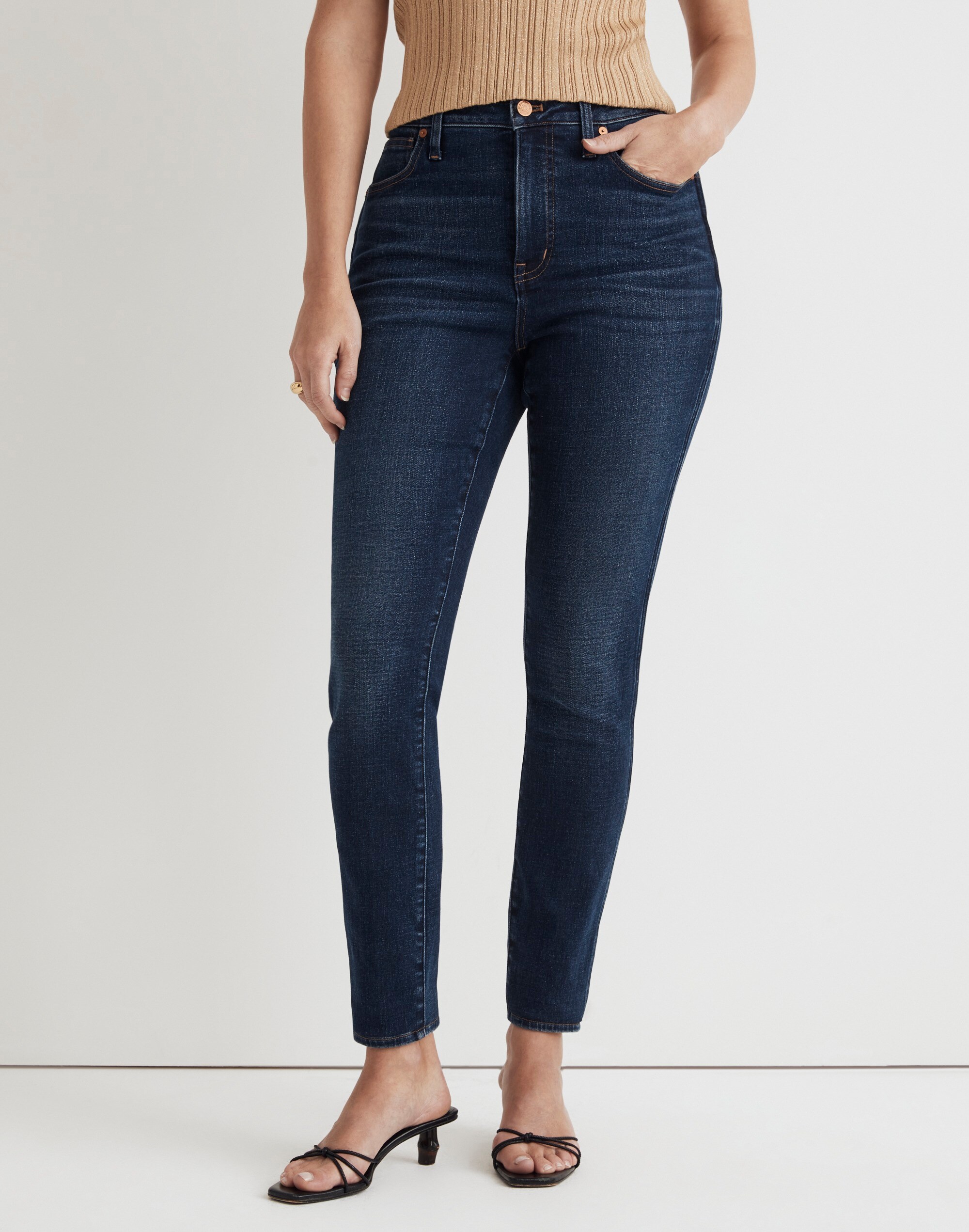 Curvy 10" High-Rise Skinny Jeans Kingston Wash