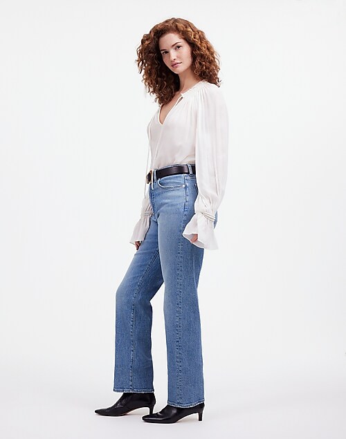 The Curvy '90s Straight Jean in Rondell Wash: Crease Edition