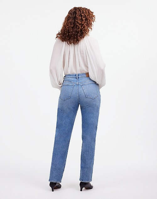 The Tall Curvy '90s Straight Jean in Rondell Wash: Crease Edition