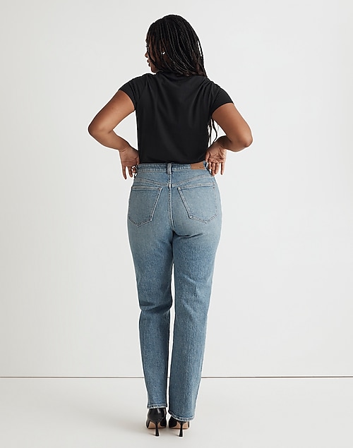 The Tall Curvy '90s Straight Jean in Rondell Wash: Crease Edition