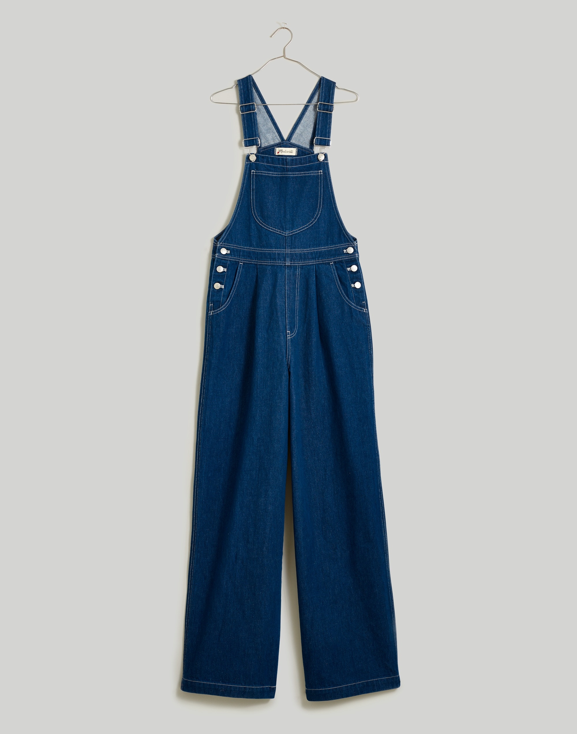 Superwide-Leg Overalls in Warham Wash