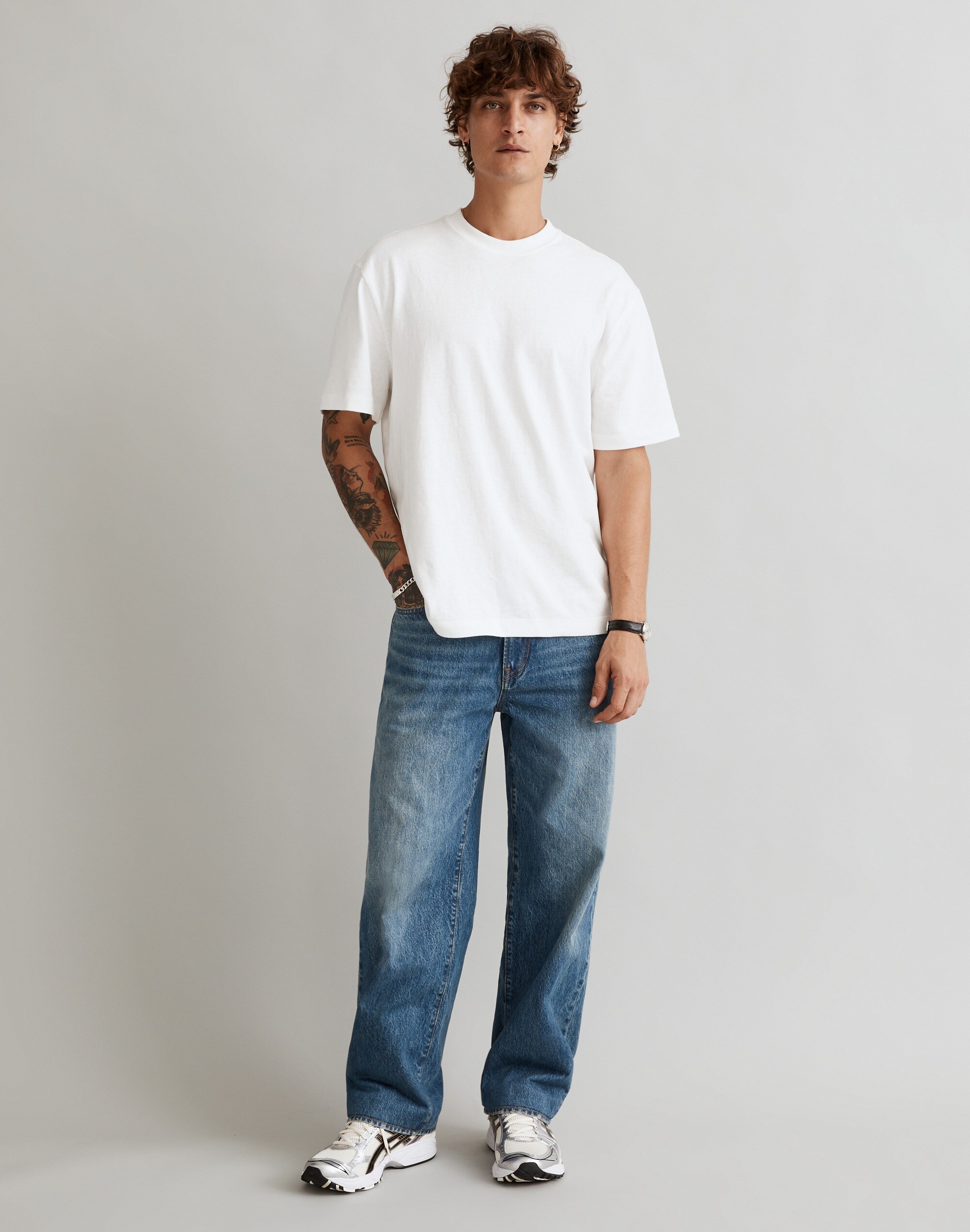 The Baggy Straight Jean in Bratton Wash