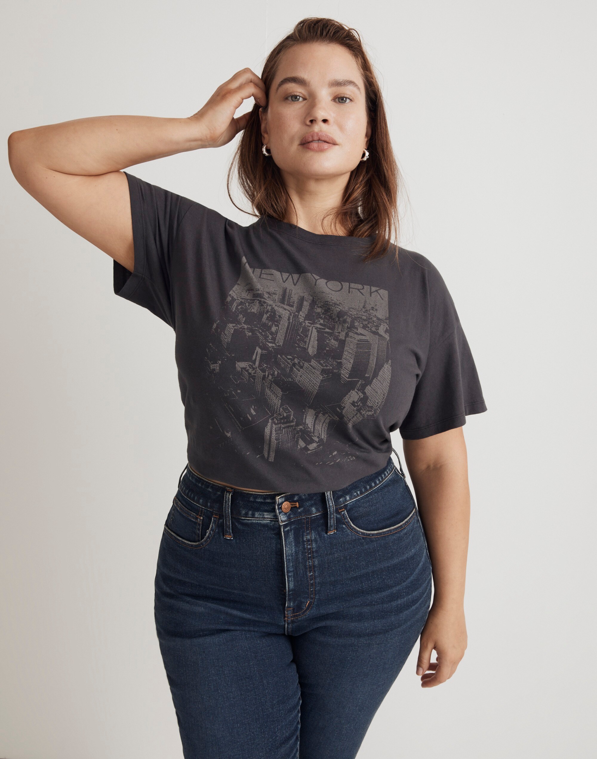Plus NYC Graphic Oversized Tee