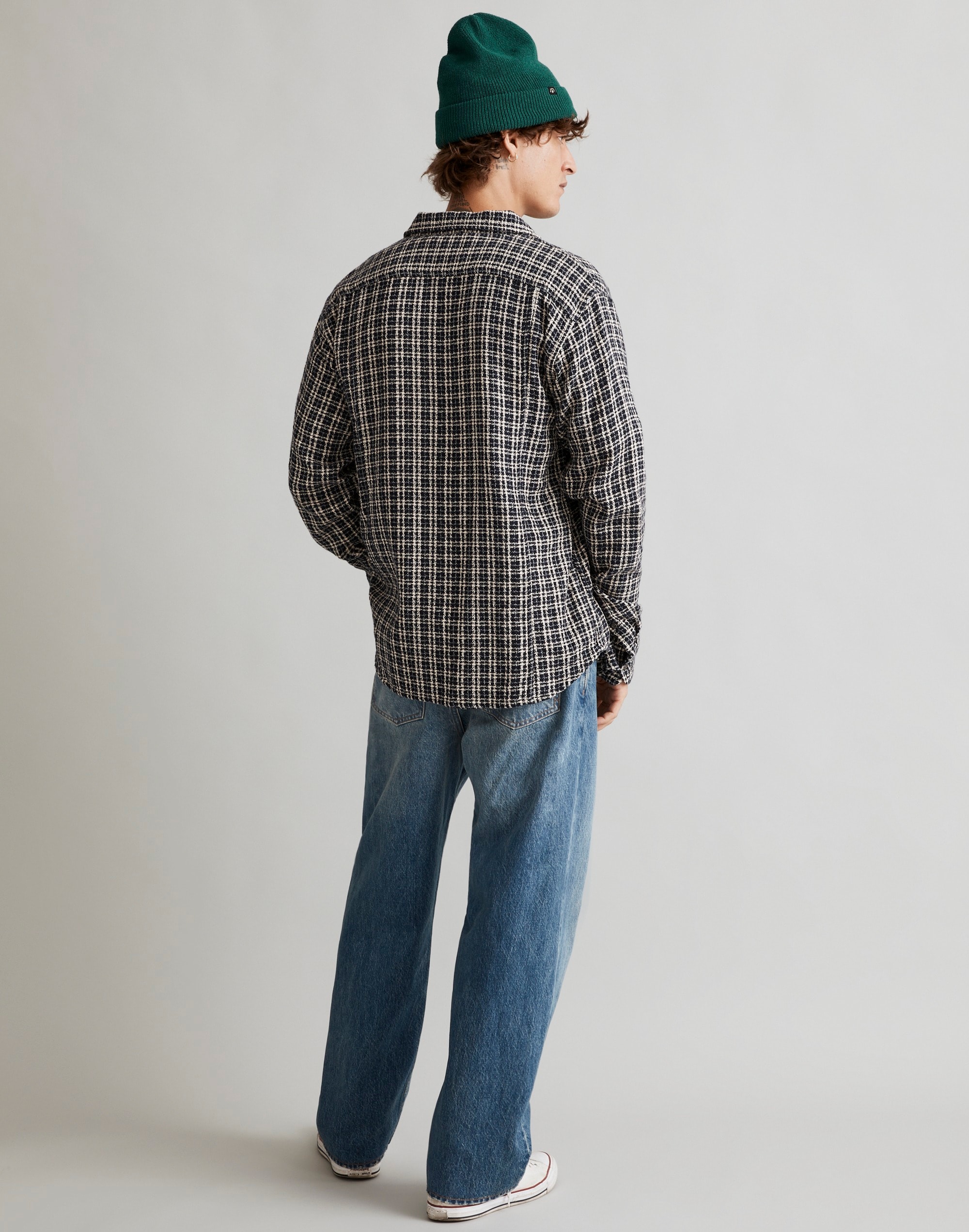 Corridor&reg; Reverse Tweed Snow Check Flannel