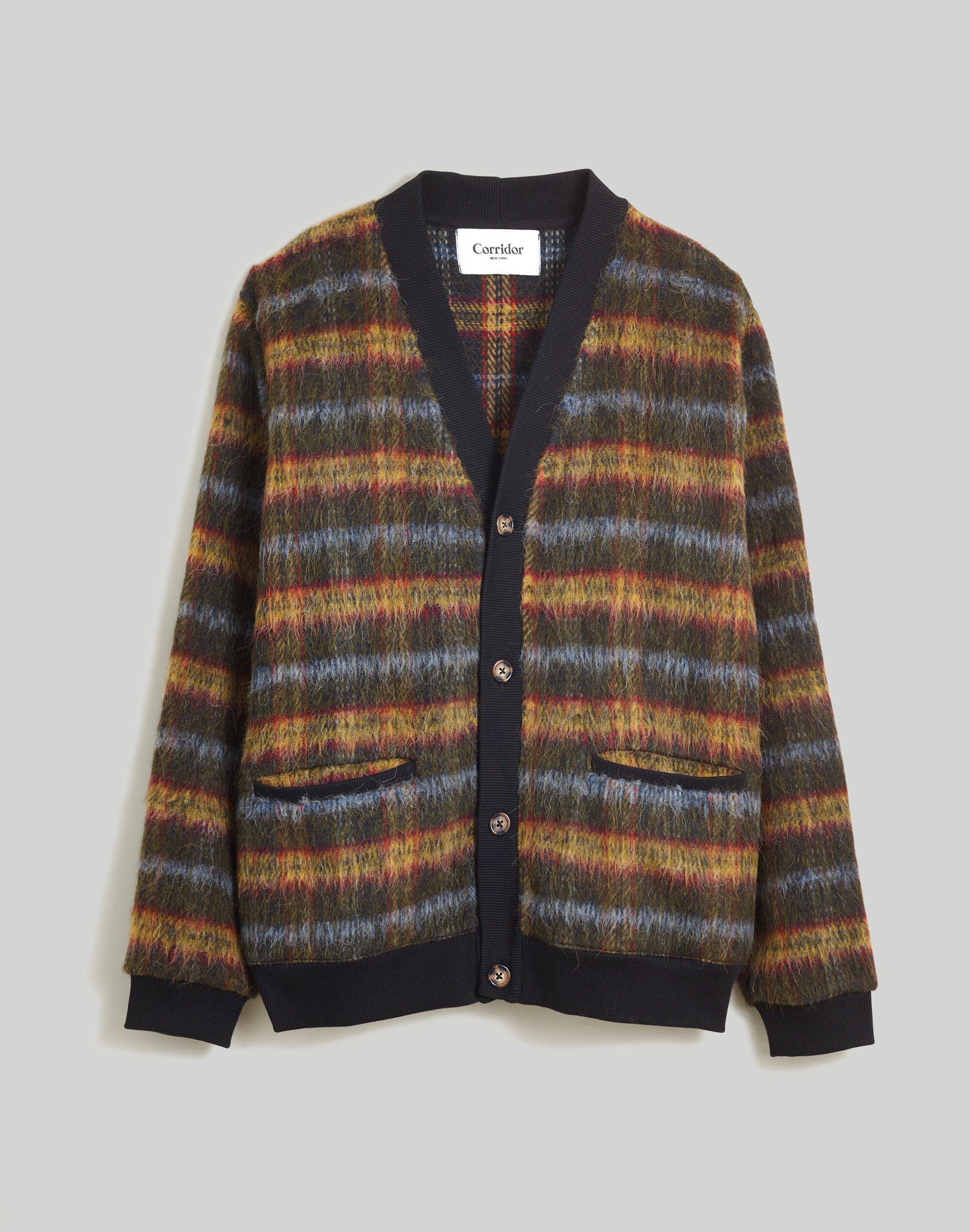 Corridor&reg; Plaid Cardigan