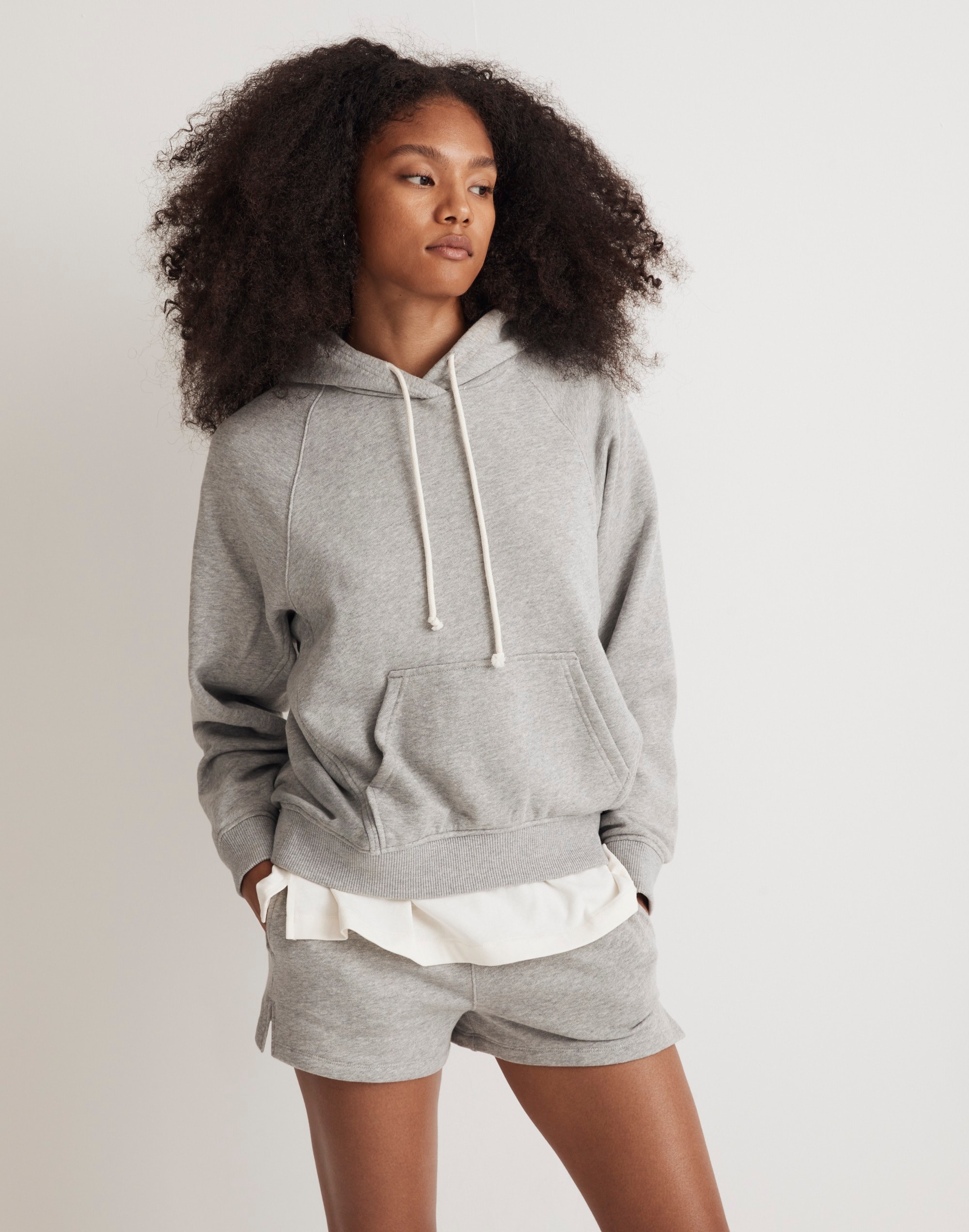 Terry Relaxed Raglan-Sleeve Sweatshirt