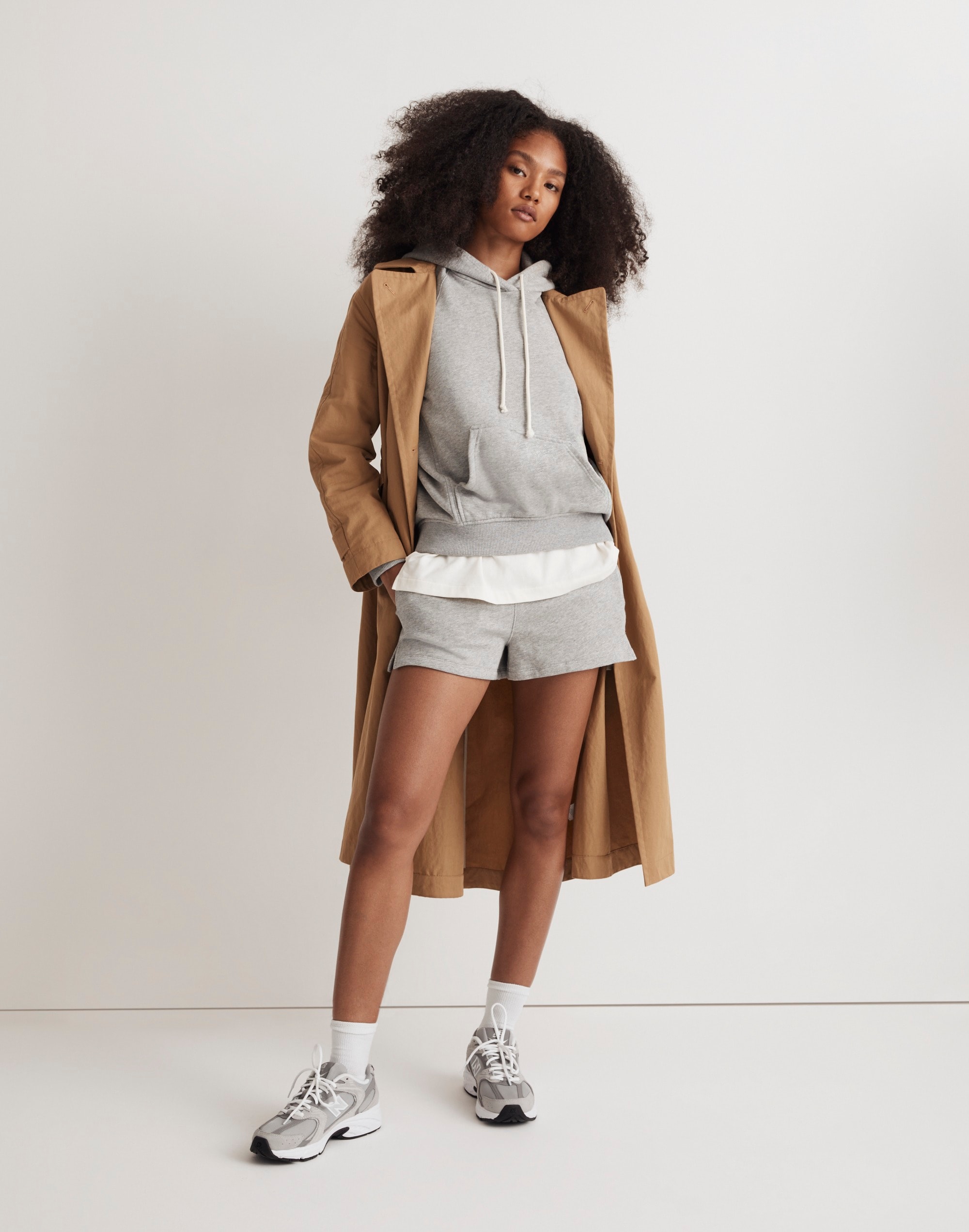 Terry Relaxed Raglan-Sleeve Sweatshirt