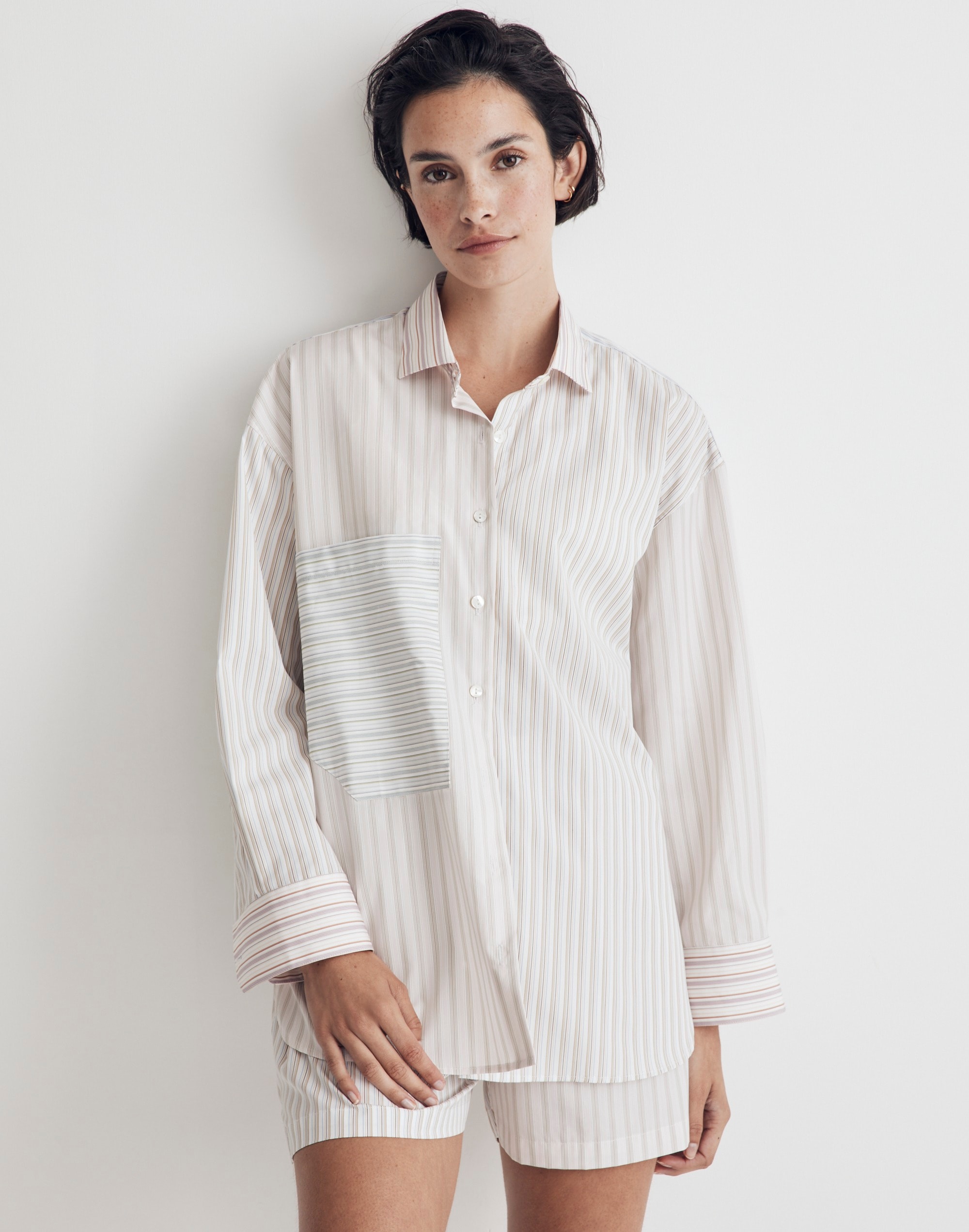 Madewell x CHAVA Stripe-Play Oversized Shirt