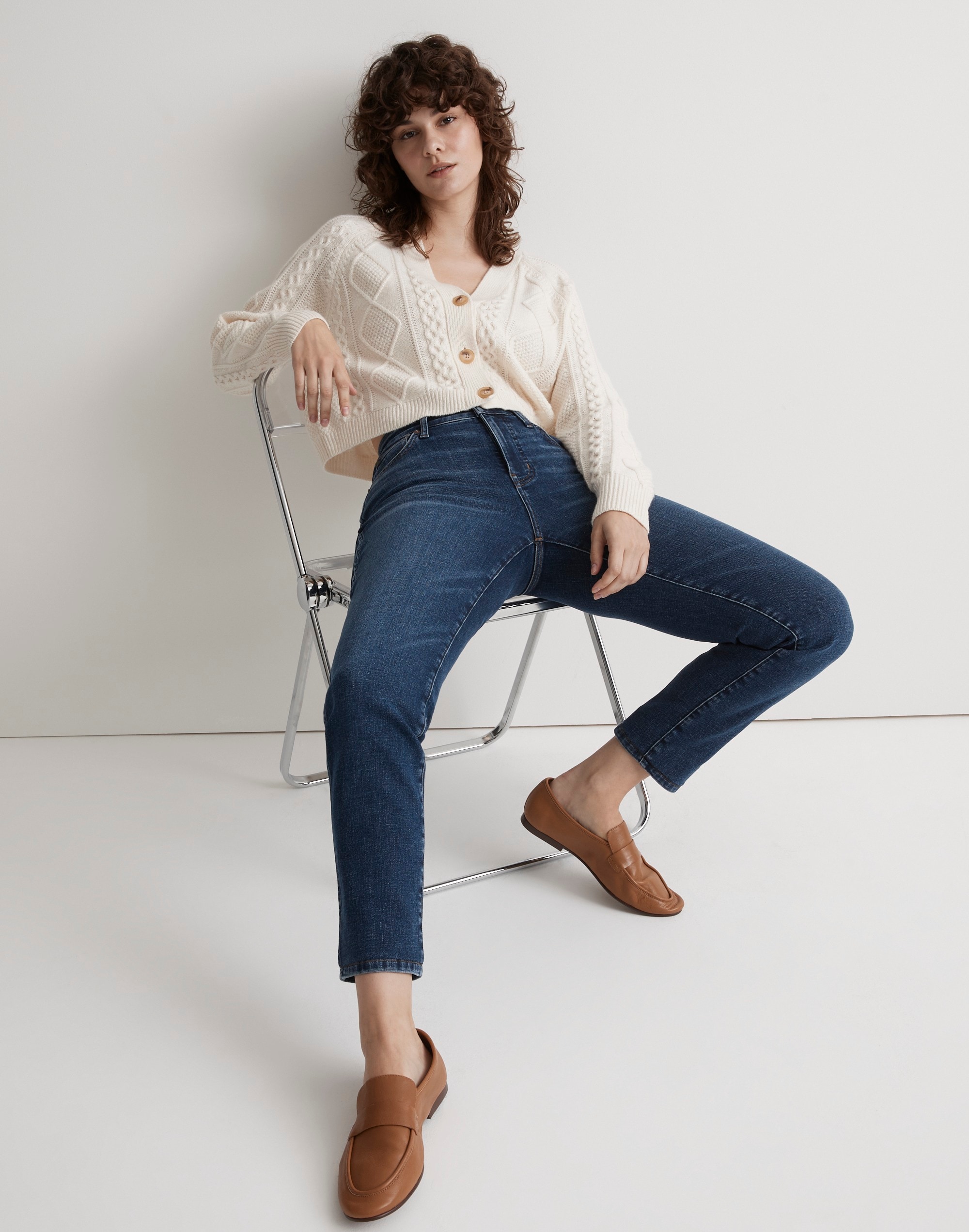 Mw Curvy Stovepipe Jeans In Pendelton
