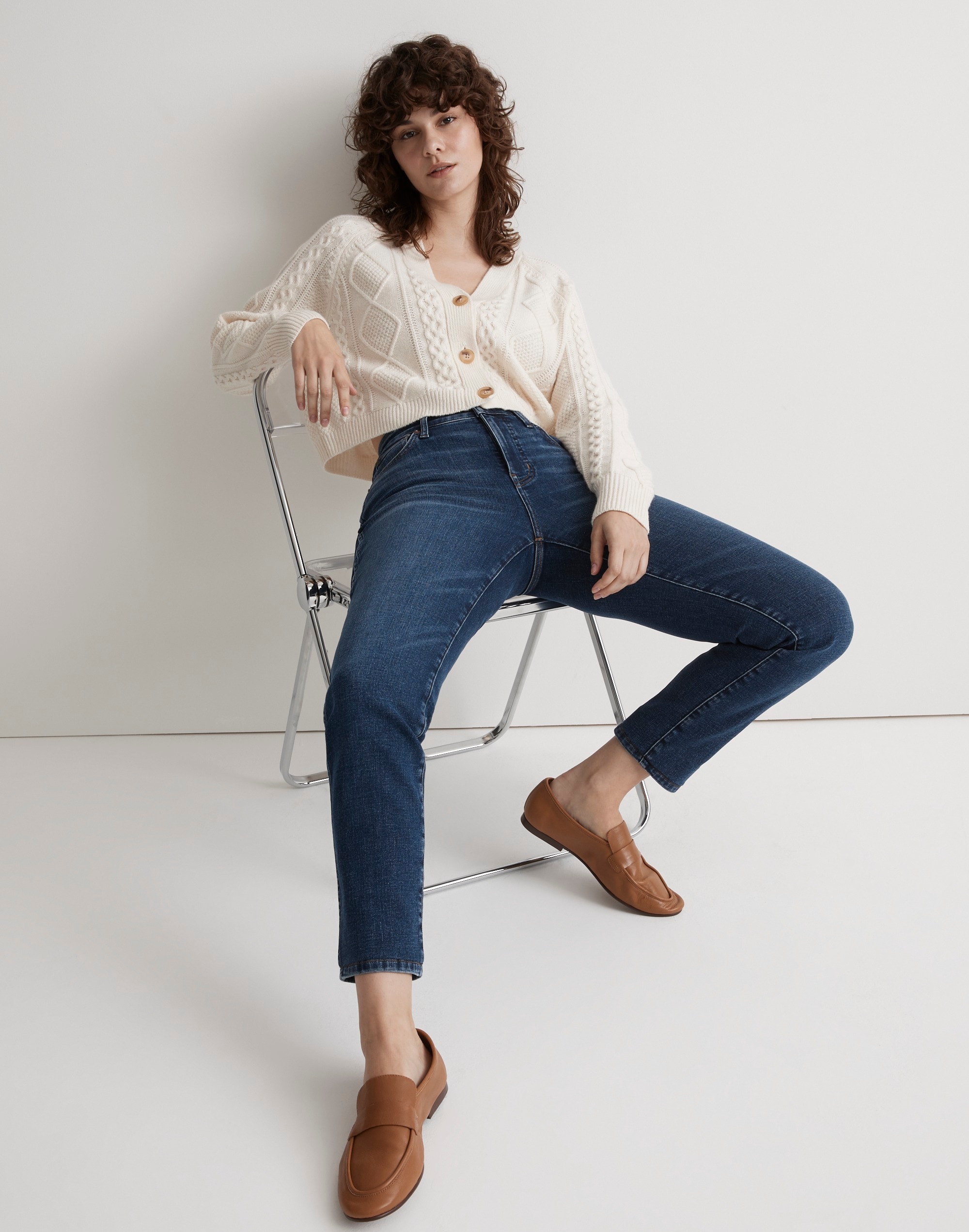 curvy stovepipe jeans in pendleton wash
